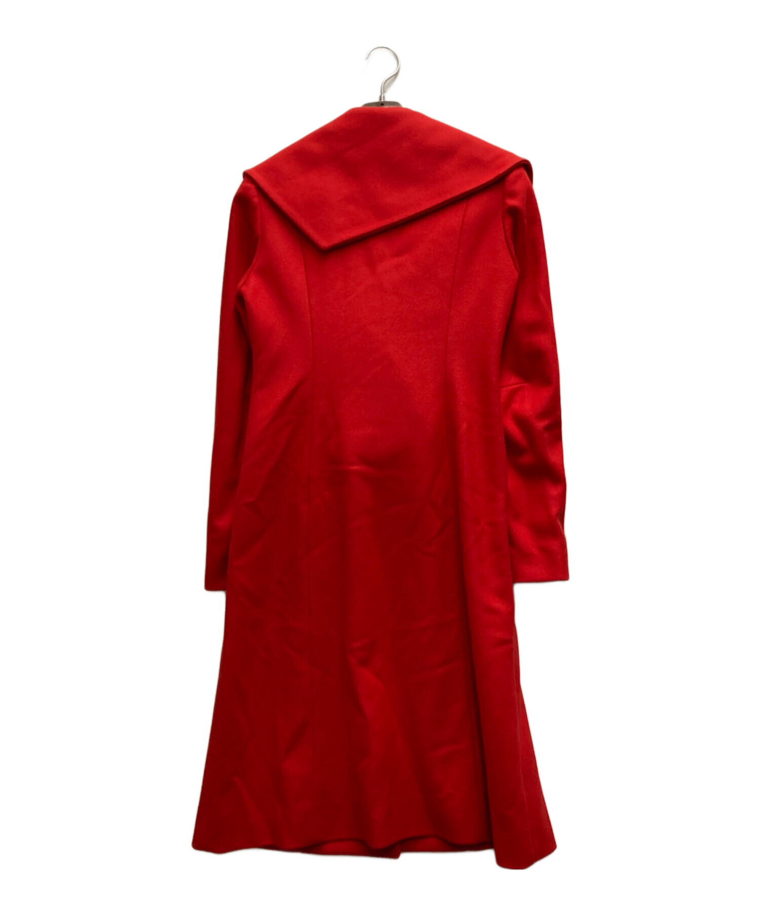 Vivienne Westwood RED LABEL (ヴィヴィアンウエストウッドレッドレーベル) カシミヤ混変形ウールコート レッド サイズ:40