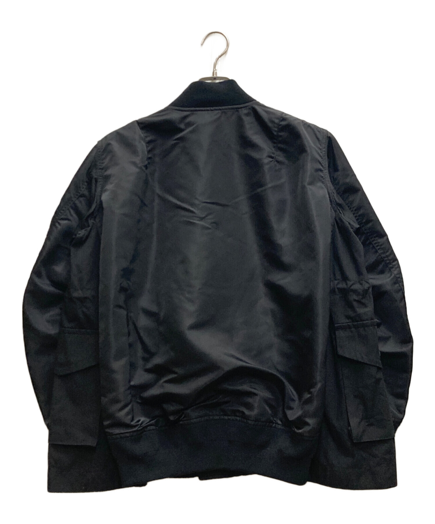 中古・古着通販】sacai (サカイ) NYLON TWILL BLOUSON MA-1 ブラック サイズ:Ⅼ｜ブランド・古着通販  トレファク公式【TREFAC FASHION】スマホサイト