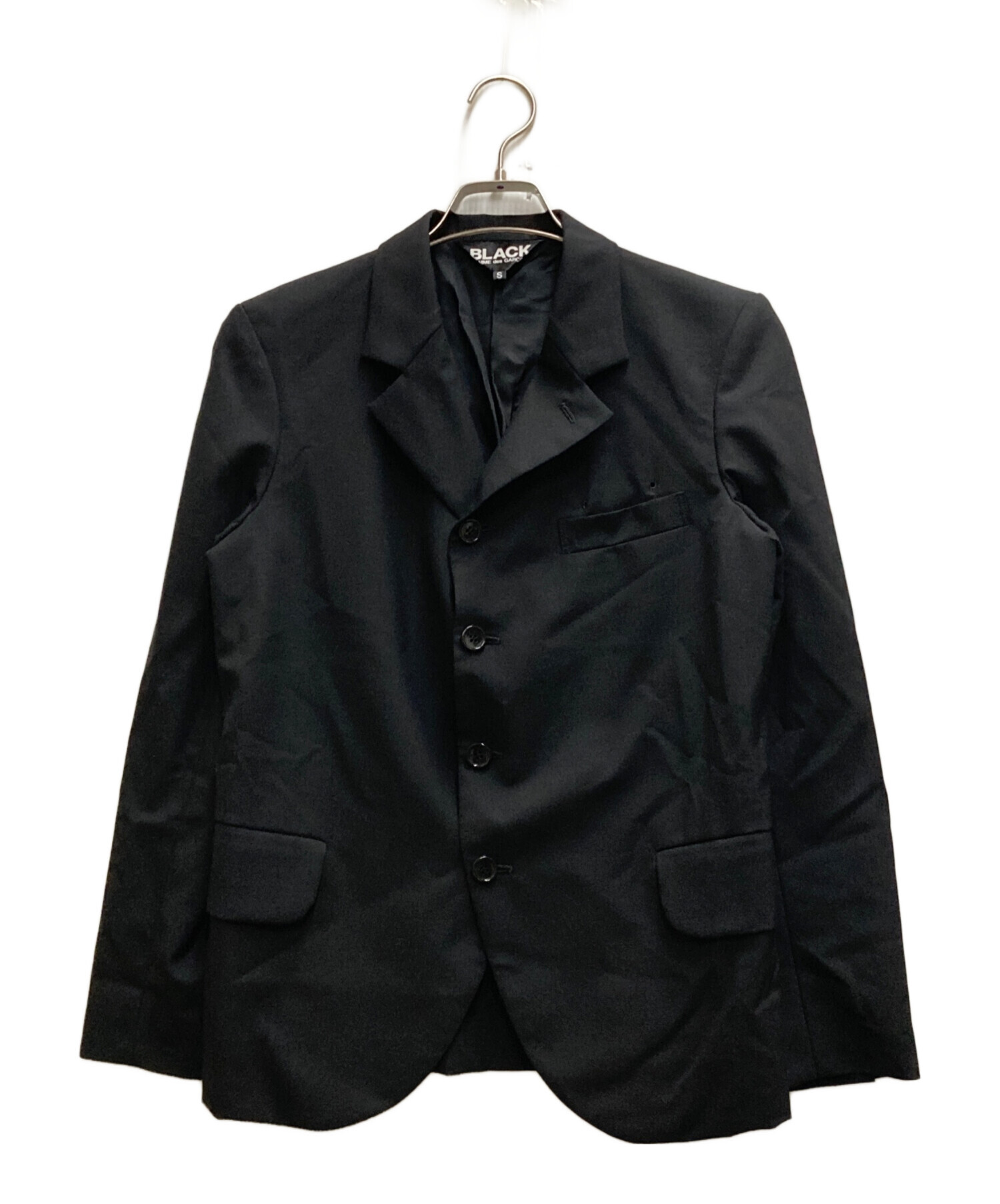 中古・古着通販】BLACK COMME des GARCONS (ブラック コムデギャルソン) ウールテーラードジャケット ブラック  サイズ:Ｓ｜ブランド・古着通販 トレファク公式【TREFAC FASHION】スマホサイト