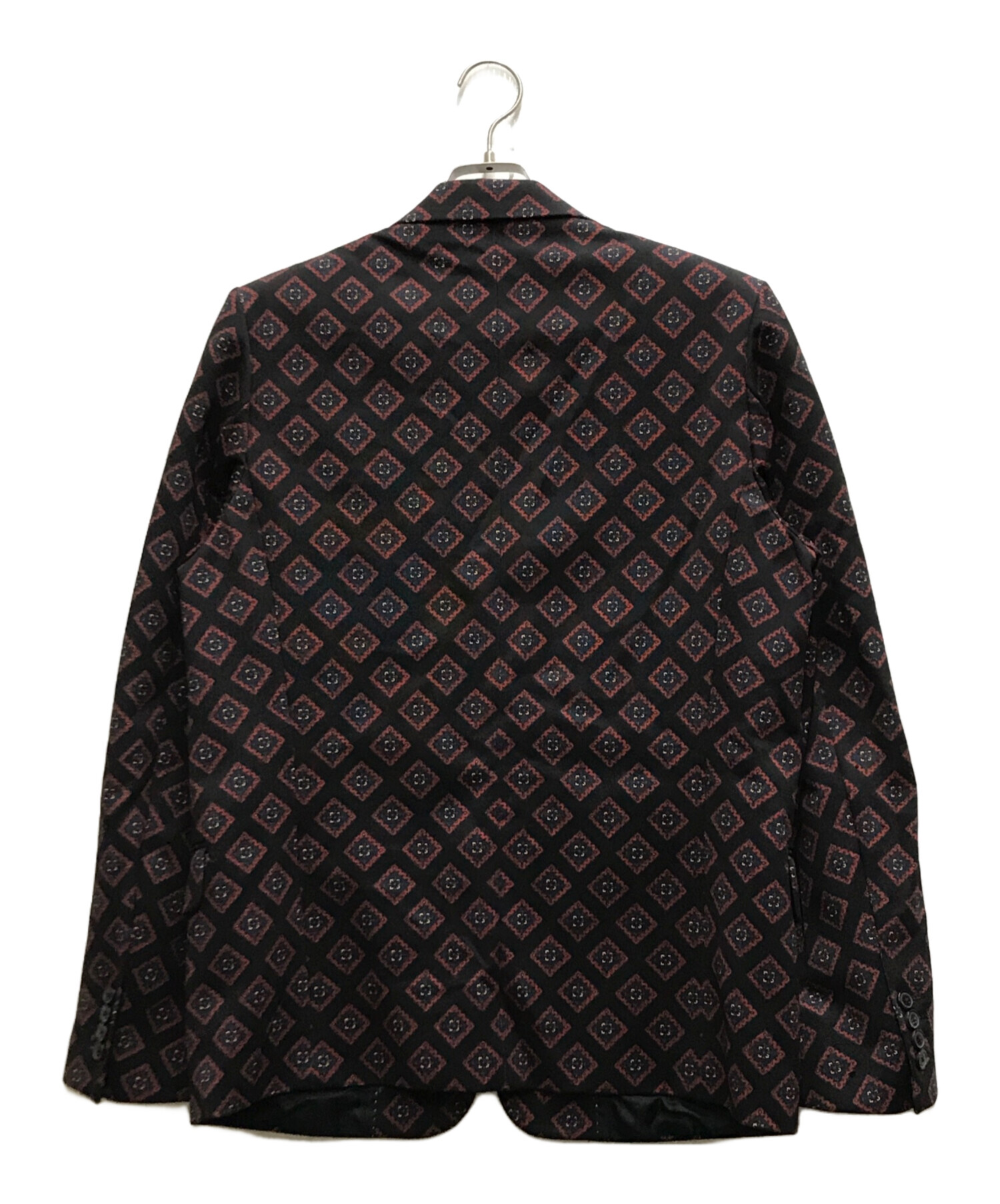 中古・古着通販】DRIES VAN NOTEN (ドリスヴァンノッテン) 総柄テーラードジャケット ブラック サイズ:48｜ブランド・古着通販  トレファク公式【TREFAC FASHION】スマホサイト