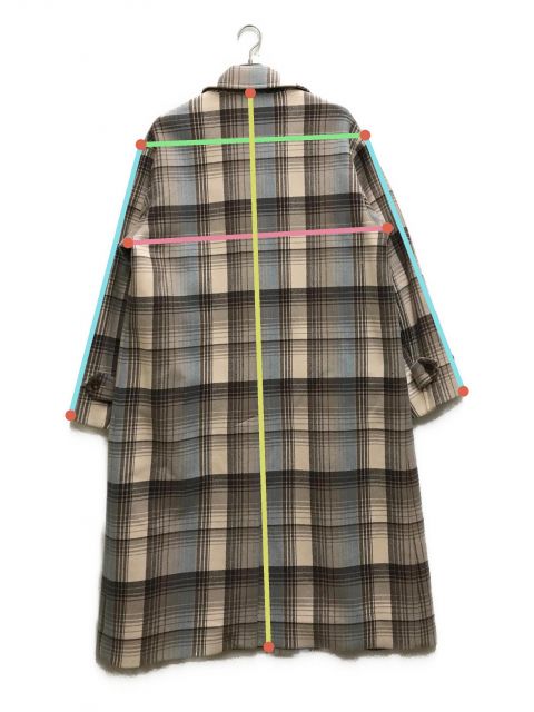 中古・古着通販】AURALEE (オーラリー) WOOL CHECK MELTON LONG SOUTIEN COLLAR COAT ベージュ サイズ: 4｜ブランド・古着通販 トレファク公式【TREFAC FASHION】スマホサイト