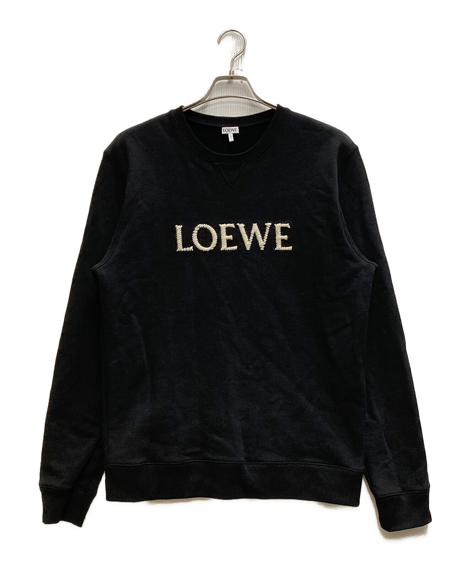 中古・古着通販】LOEWE (ロエベ) レギュラーフィット スウェットシャツ ブラック サイズ:Ⅼ｜ブランド・古着通販 トレファク公式【TREFAC  FASHION】スマホサイト