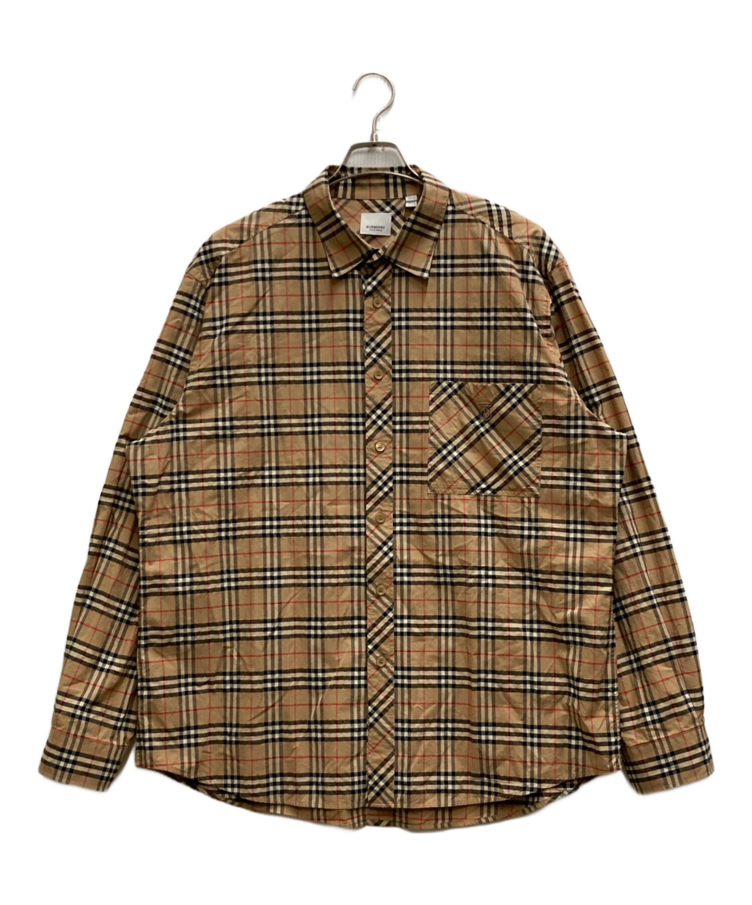 中古・古着通販】BURBERRY (バーバリー) スモールスケールチェックシャツ ベージュ サイズ:XXXL｜ブランド・古着通販  トレファク公式【TREFAC FASHION】スマホサイト