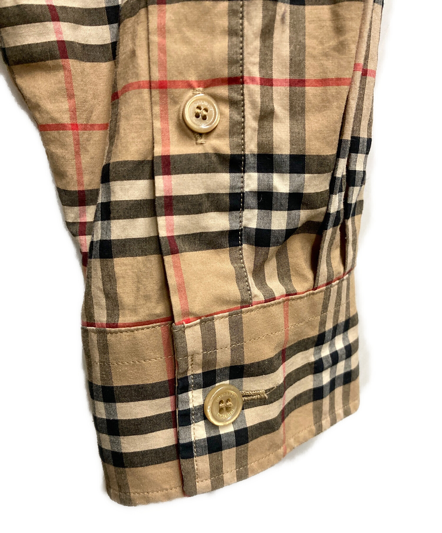 中古・古着通販】BURBERRY (バーバリー) スモールスケールチェックシャツ ベージュ サイズ:XXXL｜ブランド・古着通販  トレファク公式【TREFAC FASHION】スマホサイト