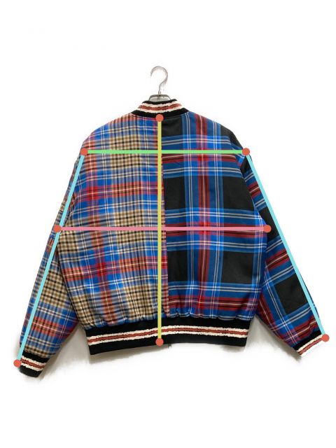 中古・古着通販】FRED PERRY (フレッドペリー) CHARLES JEFFREY LOVERBOY (チャールズ ジェフリー ラバーボーイ)  TARTAN BOMBER JACKET ブルー×レッド サイズ:Ⅼ｜ブランド・古着通販 トレファク公式【TREFAC FASHION】スマホサイト