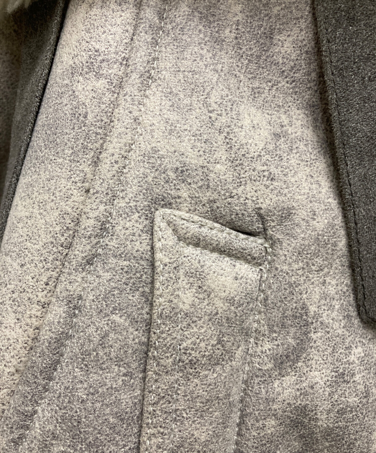 中古・古着通販】PERVERZE (パーバーズ) WIDE COLLAR MOUTON COAT グレー サイズ:FREE｜ブランド・古着通販  トレファク公式【TREFAC FASHION】スマホサイト