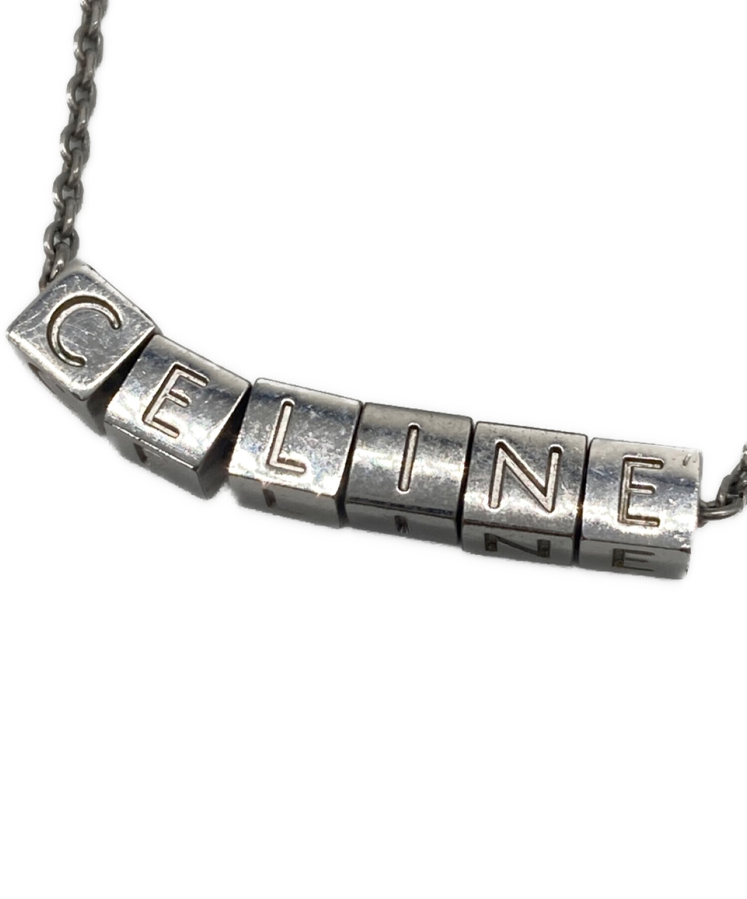 CELINE (セリーヌ) キューブネックレス シルバー