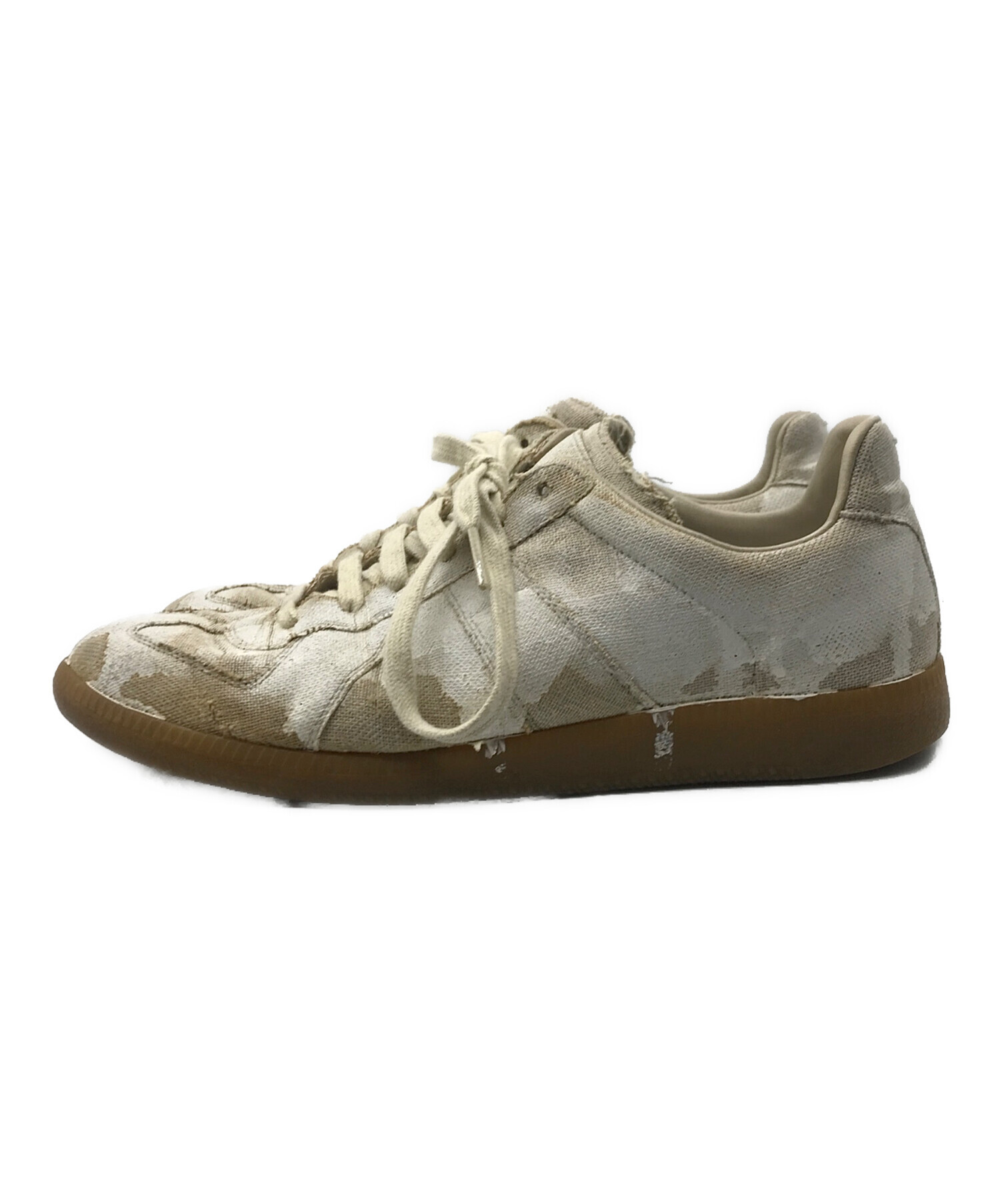 中古・古着通販】Maison Margiela (メゾンマルジェラ) REPLICAペンキジャーマントレーナー ホワイト サイズ:41｜ブランド・古着通販  トレファク公式【TREFAC FASHION】スマホサイト