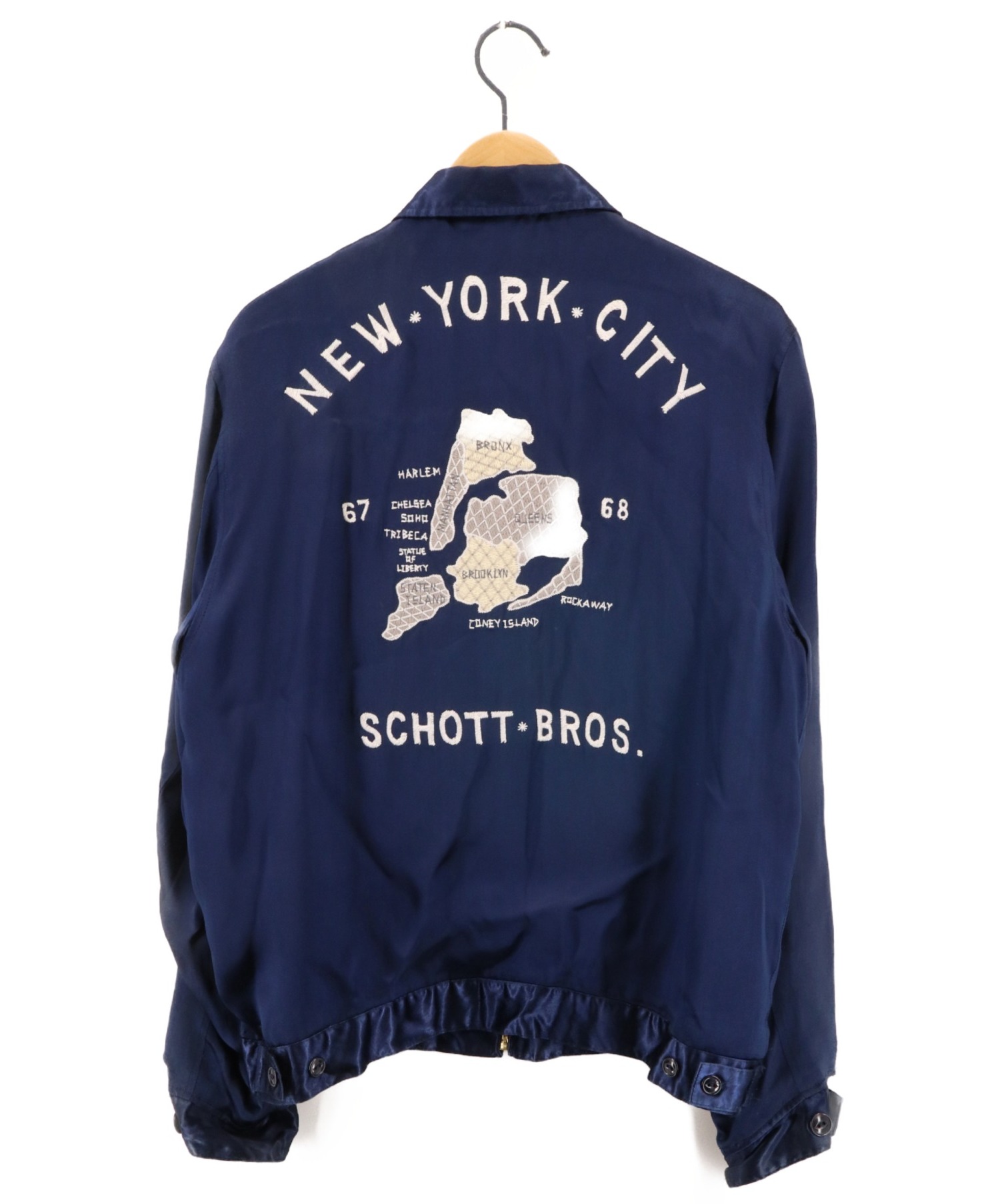 中古・古着通販】Schott (ショット) スーベニアジャケット ネイビー