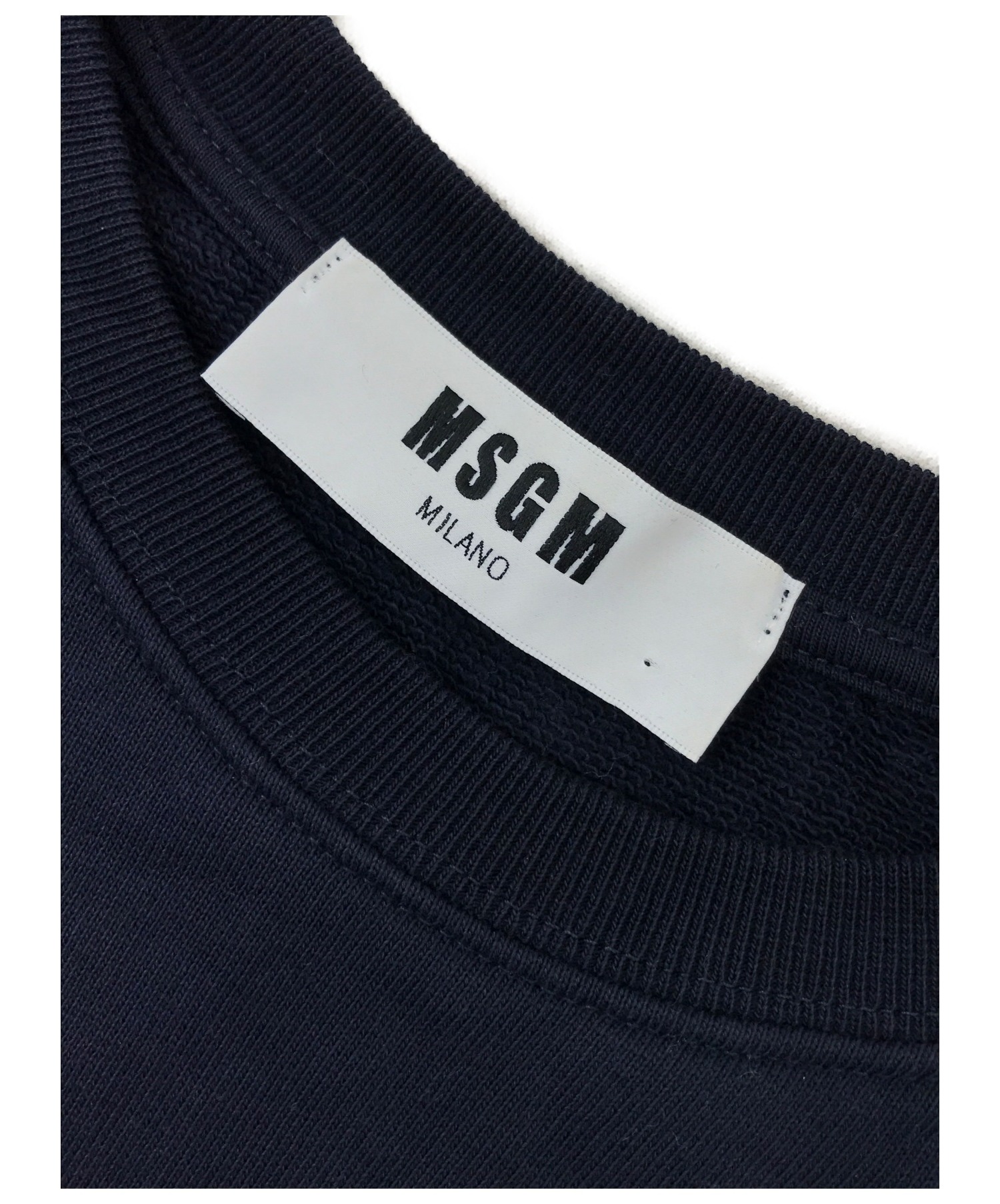 MSGM (エムエスジーエム) レースアップスウェットワンピース ネイビー サイズ:XS 2241MDM08