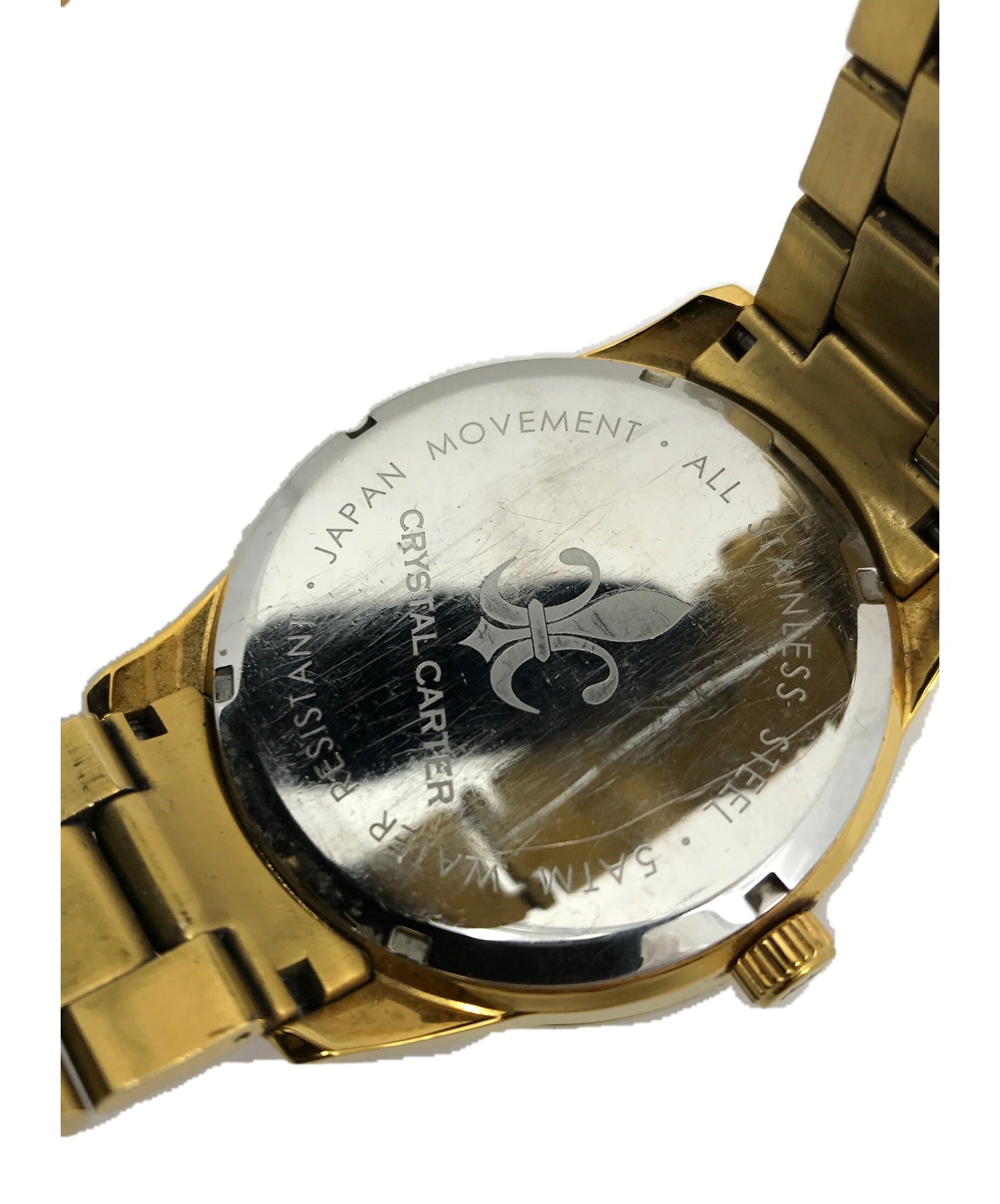CRYSTAL CARTER クリスタルカーター 腕時計 ゴールド - 時計