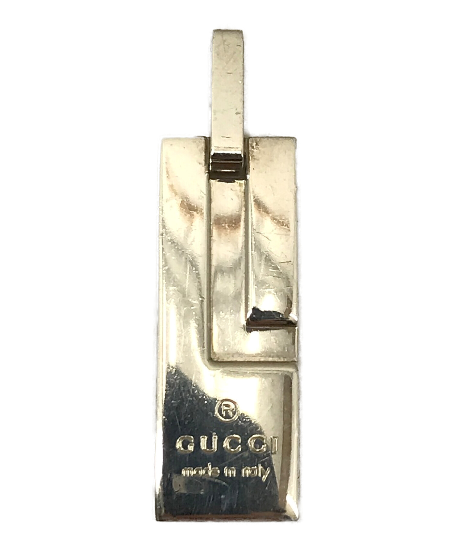 GUCCI (グッチ) ロゴプレートペンダントトップ