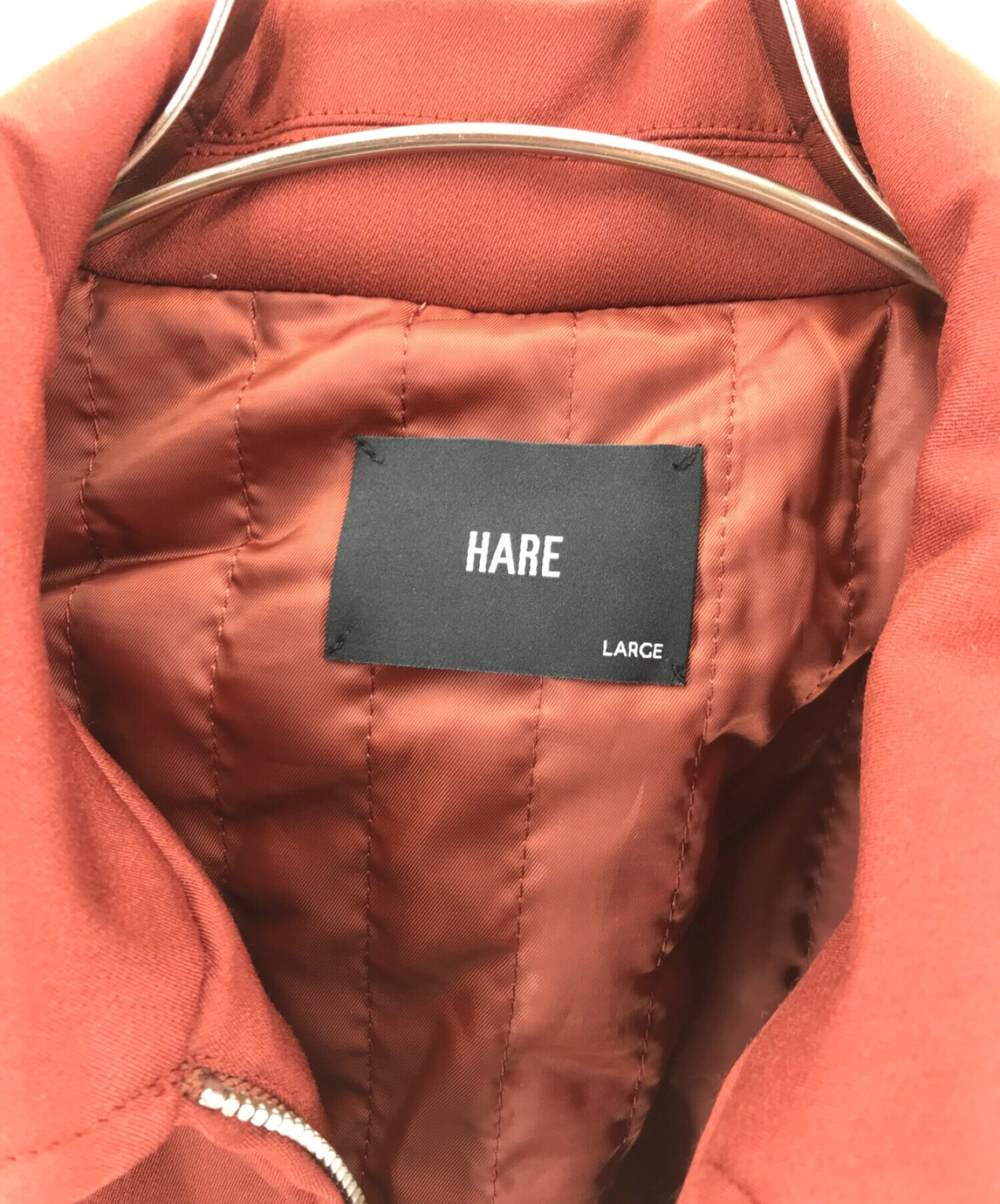 中古・古着通販】HARE (ハレ) ジップブルゾン レッド サイズ:L