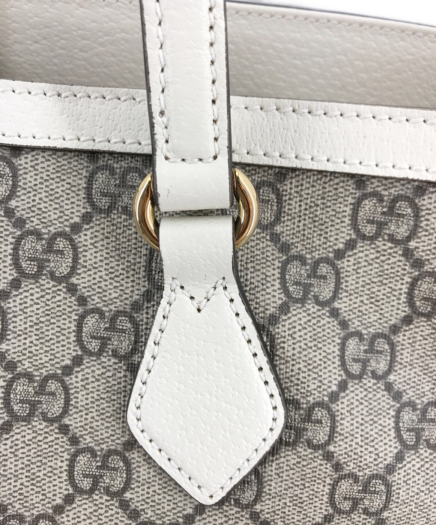 中古・古着通販】GUCCI (グッチ) GG ミディアムトートバッグ ベージュ