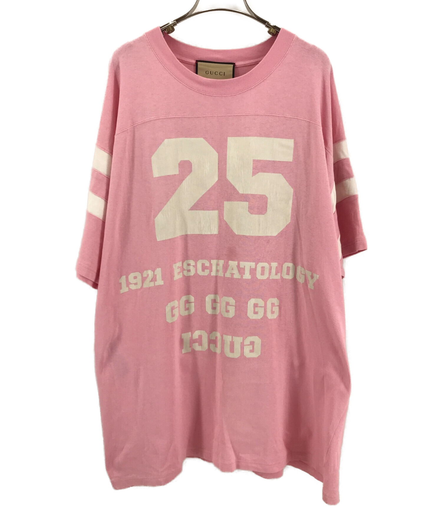 GUCCI (グッチ) Eschatology T シャツ ピンク サイズ:L