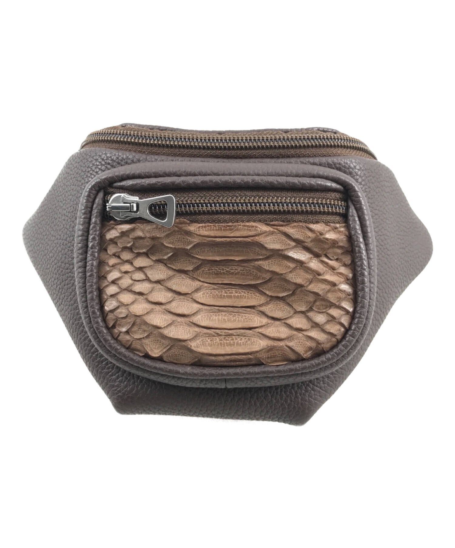 ITTI (イッチ) JUDIE COIN BODY POUCH S.PYTHON ブラウン