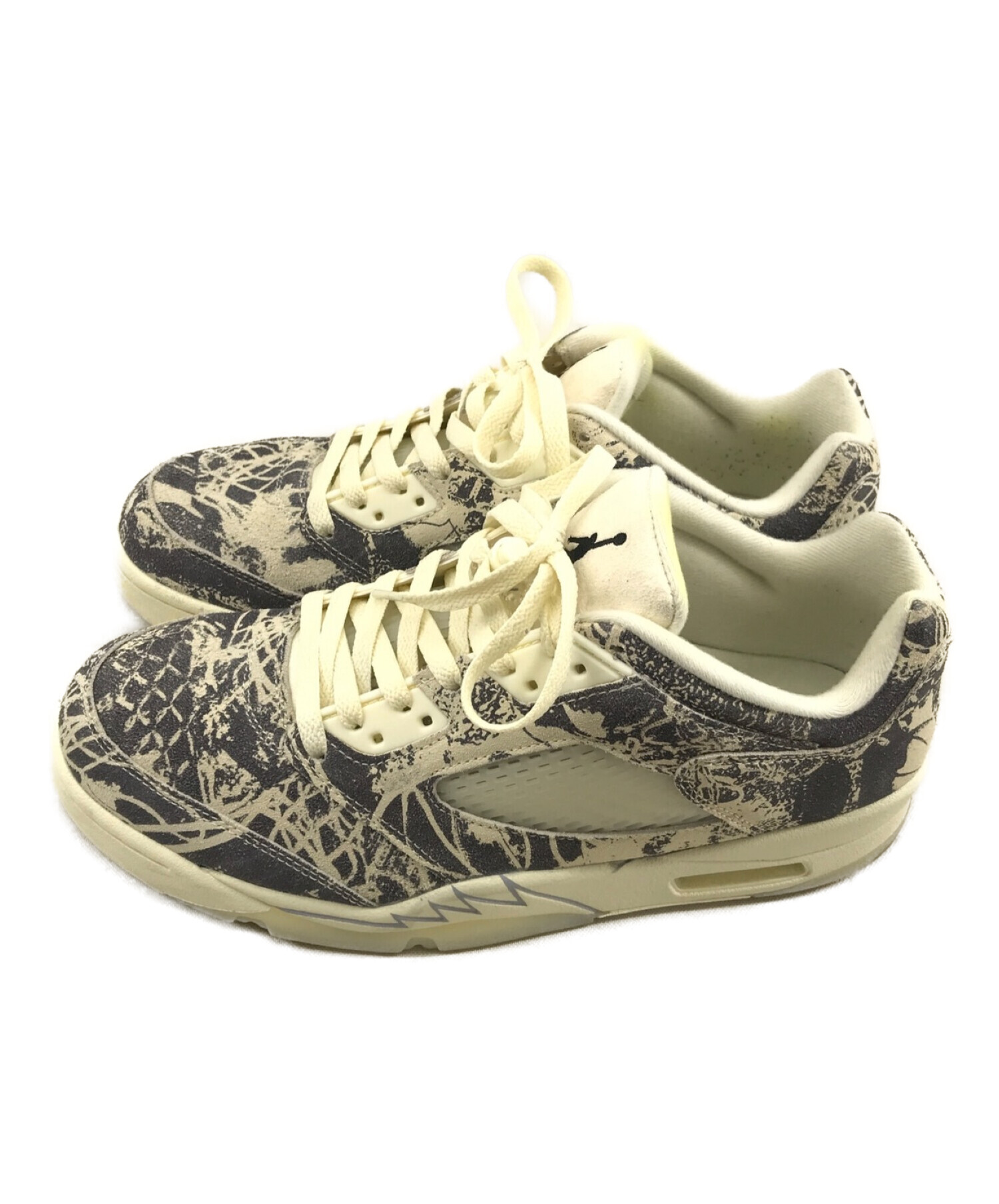 NIKE (ナイキ) AIR JORDAN 5 RETRO LOW COCONUT MILK アイボリー×グレー サイズ:28.5cm