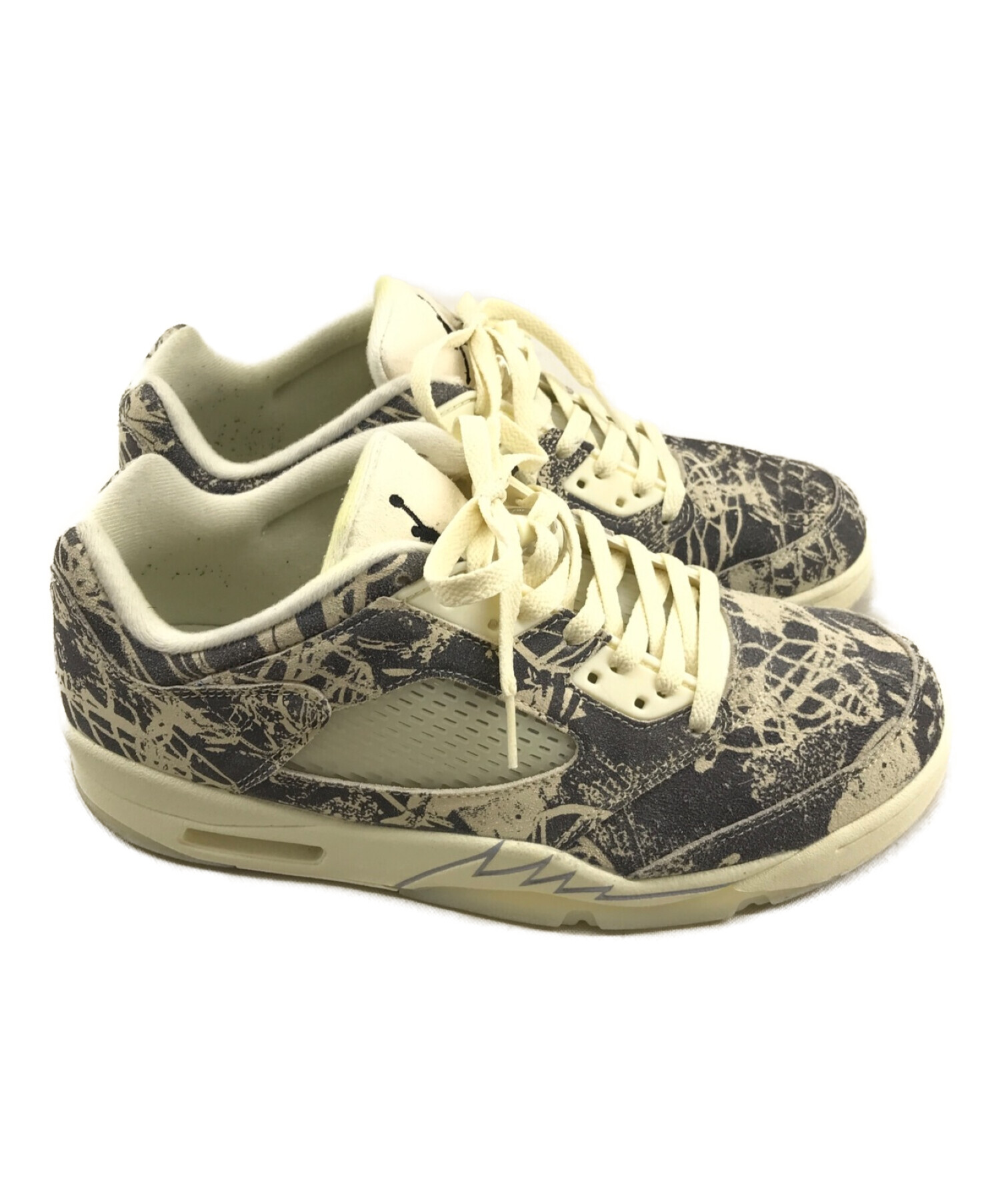 NIKE (ナイキ) AIR JORDAN 5 RETRO LOW COCONUT MILK アイボリー×グレー サイズ:28.5cm