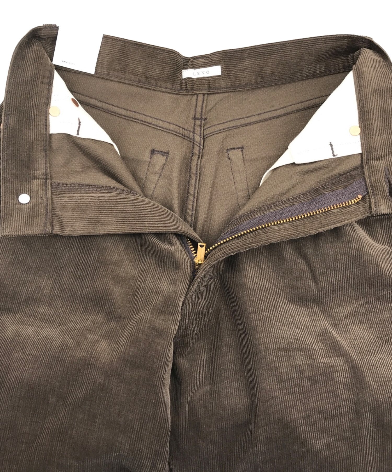 中古・古着通販】leno (リノ) LUCY CORDUROY PANTS ブラウン サイズ:M