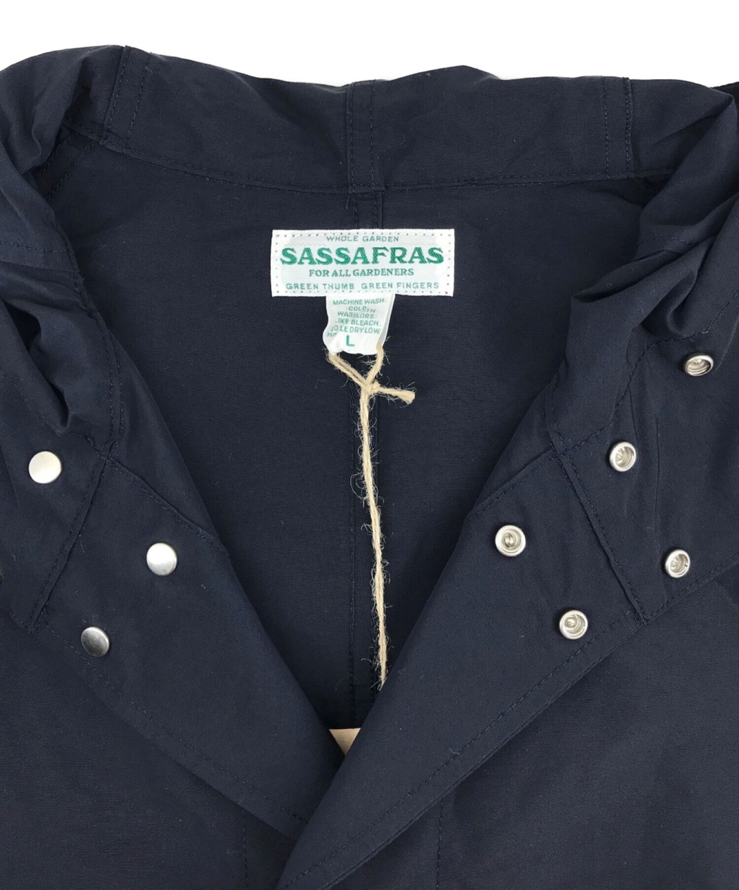 SASSAFRAS (ササフラス) Blower Bud TP Jacket 60/40 ネイビー サイズ:L 未使用品