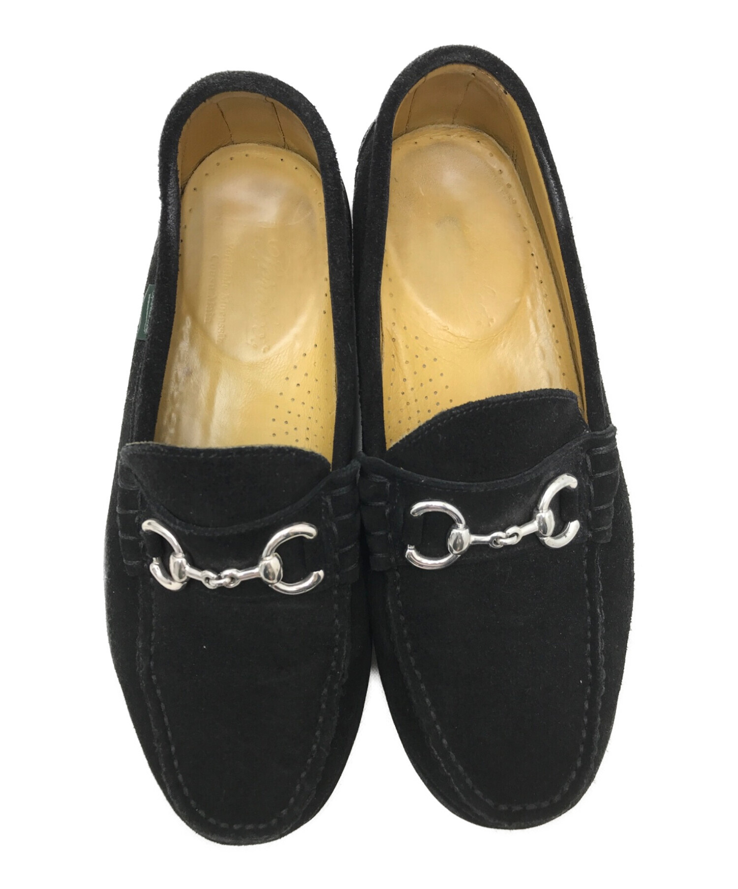 PARABOOT (パラブーツ) UASP BIT SUEDE LOAFER ブラック サイズ:7