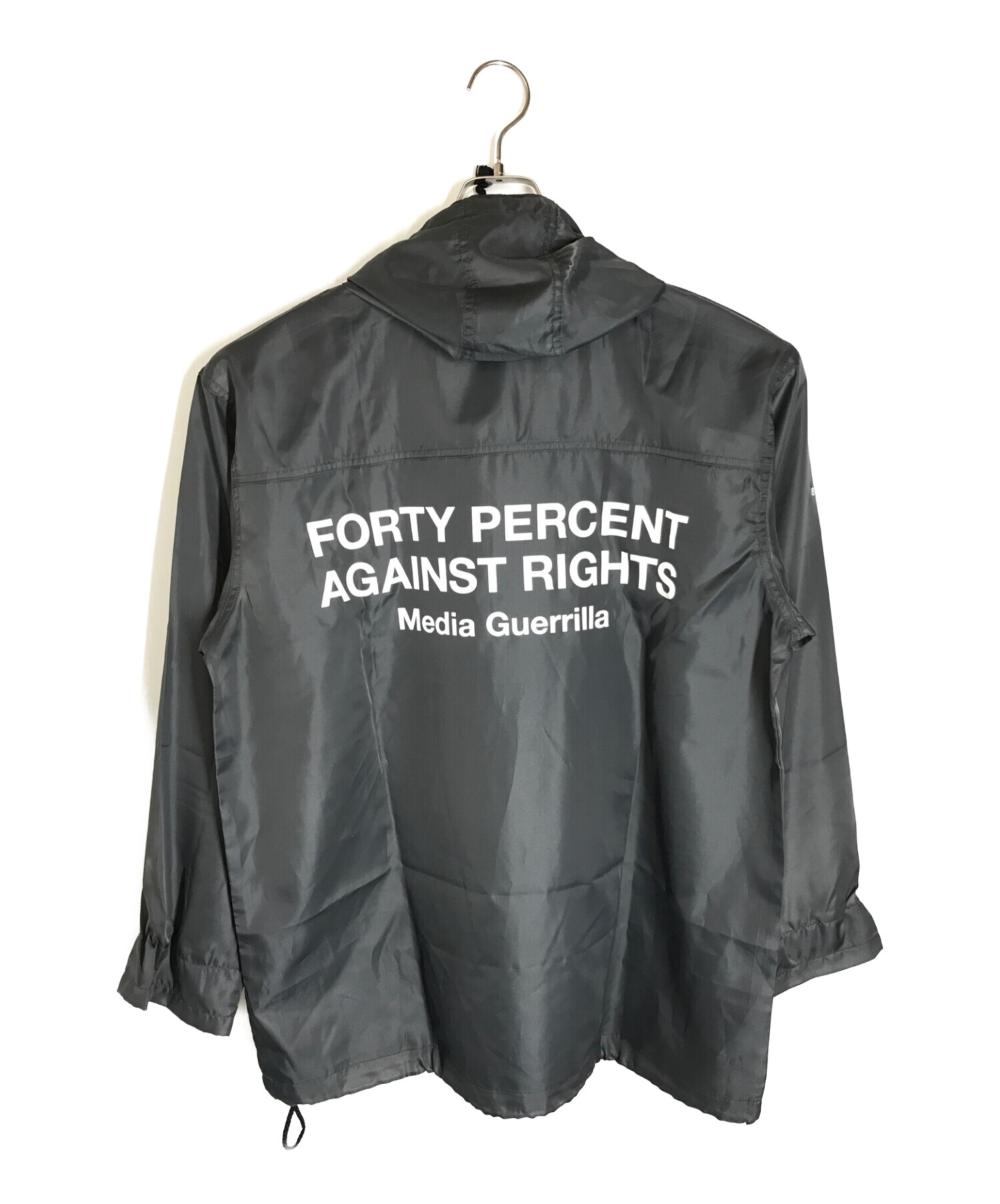 FORTY PERCENT AGAINST RIGHTS×寅壱 (フォーティーパーセント×トライチ) 別注アノラックパーカー グレー  サイズ:不明(サイズ表記なし)