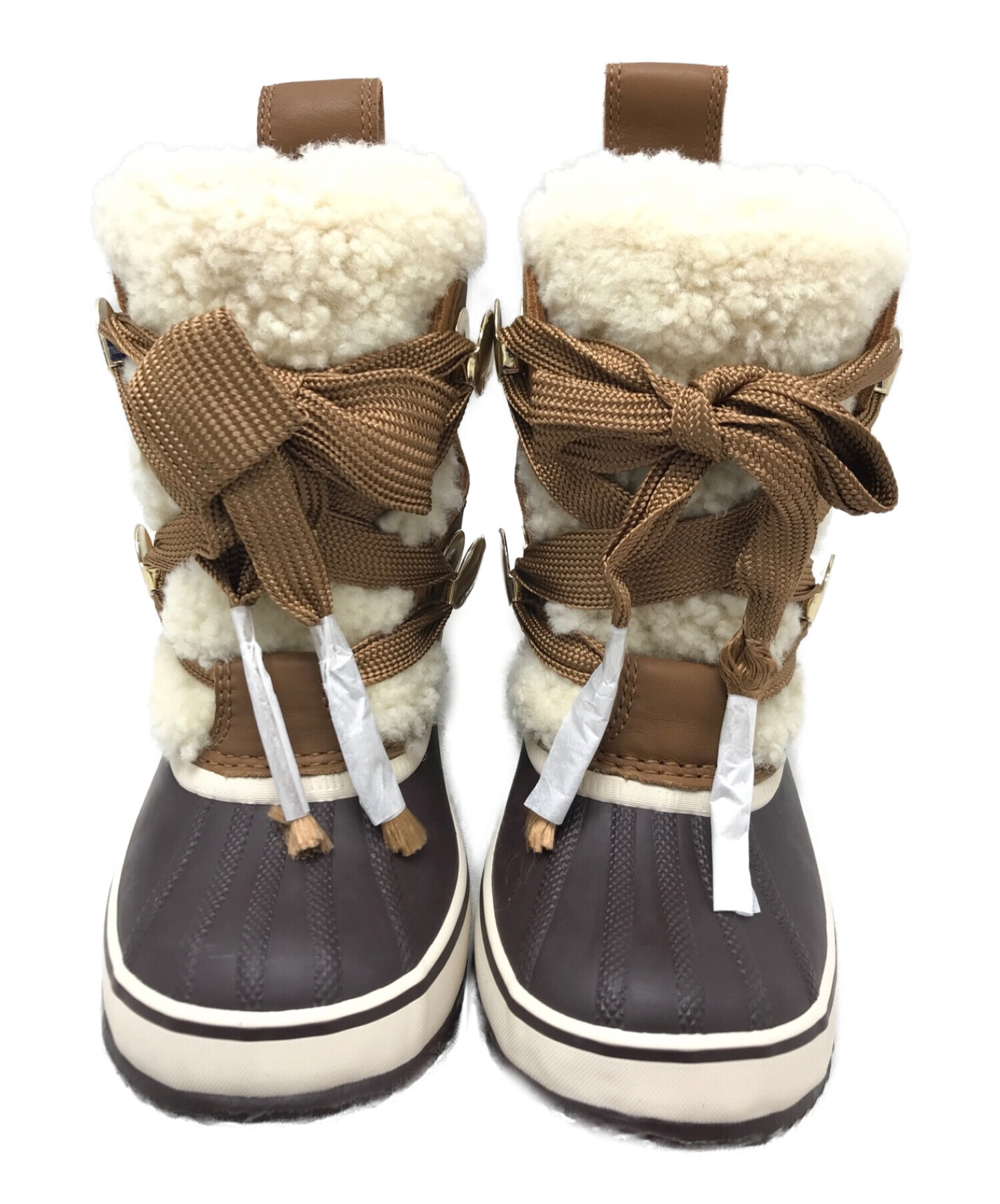 SOREL×Chloe (ソレル×クロエ) ウィンターブーツ ベージュ サイズ:24