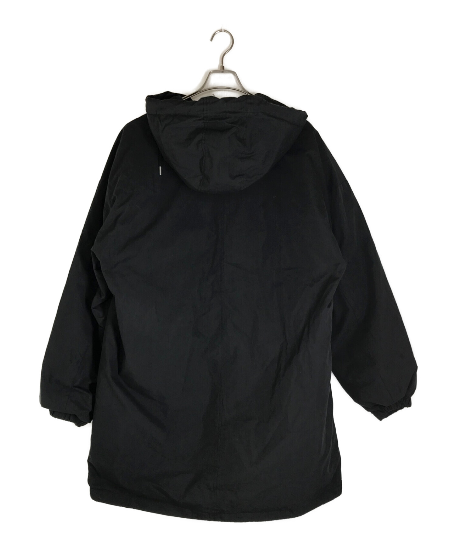 STYLE MIXER (スタイルミキサー) 中綿フードロングコート ブラック サイズ:XL