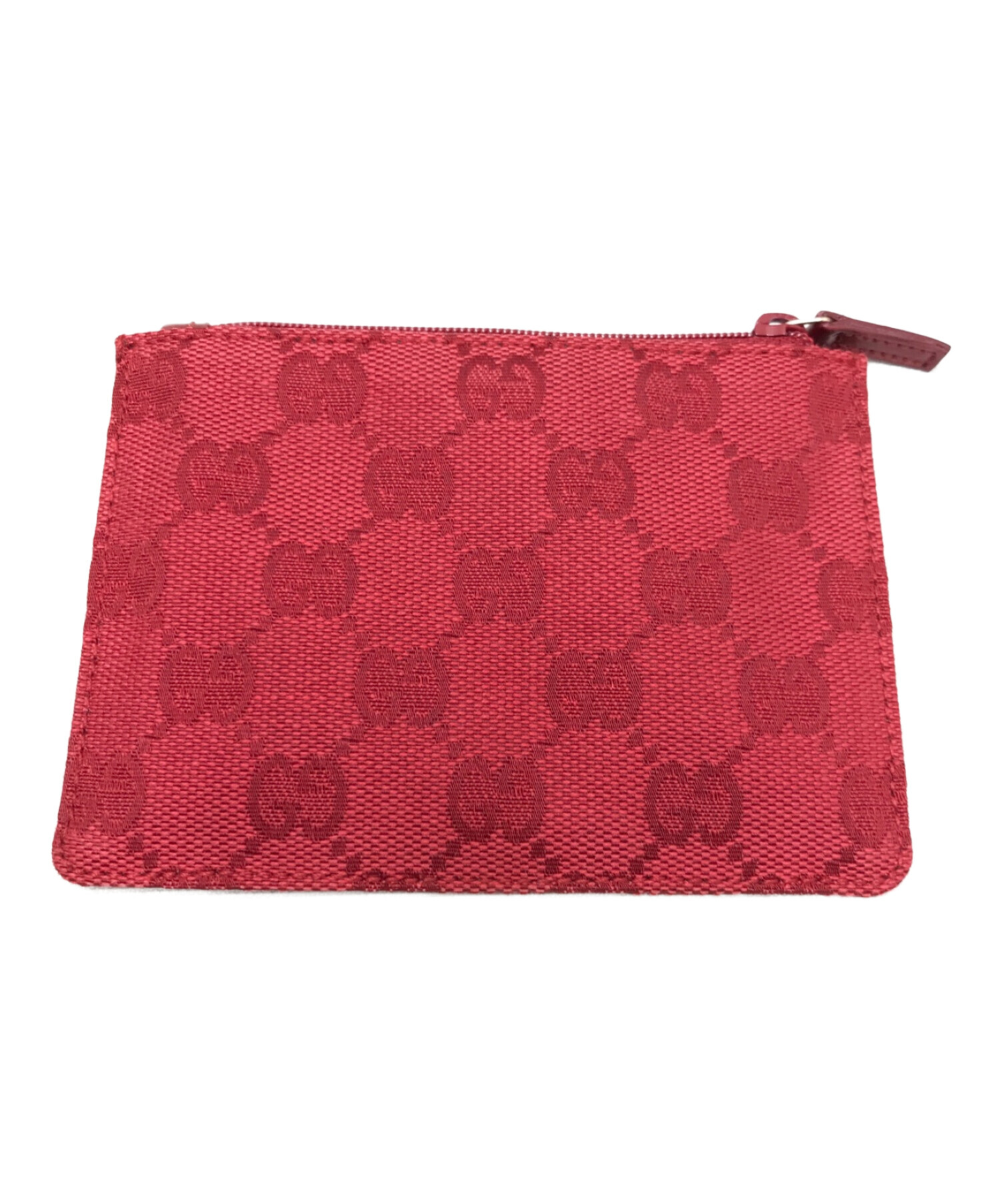 中古・古着通販】GUCCI (グッチ) クリアポーチ ブラック×レッド