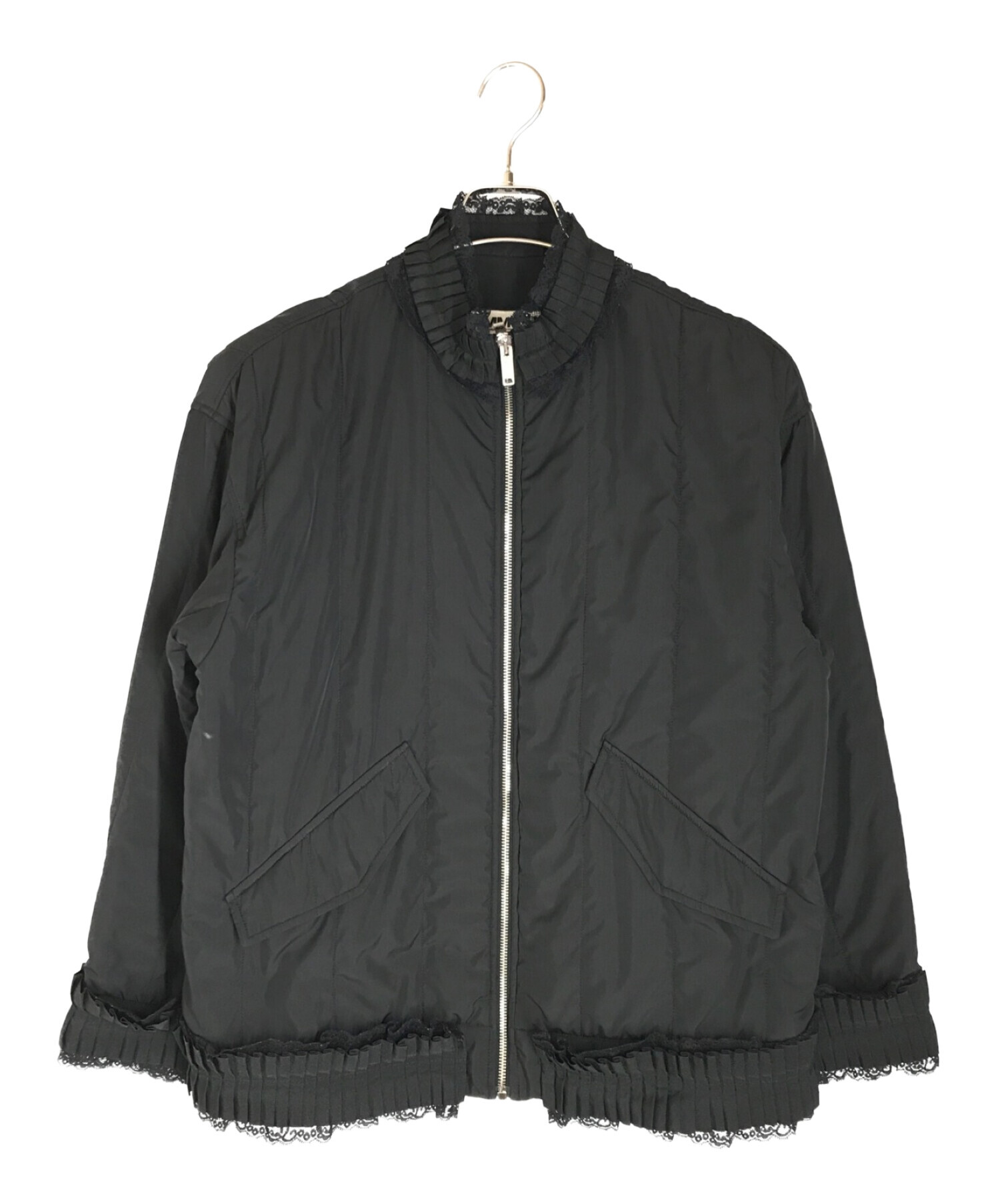 MM6 Maison Margiela (エムエムシックス メゾンマルジェラ) BOMBER CON DETTAGLI LACE ブラック サイズ:40