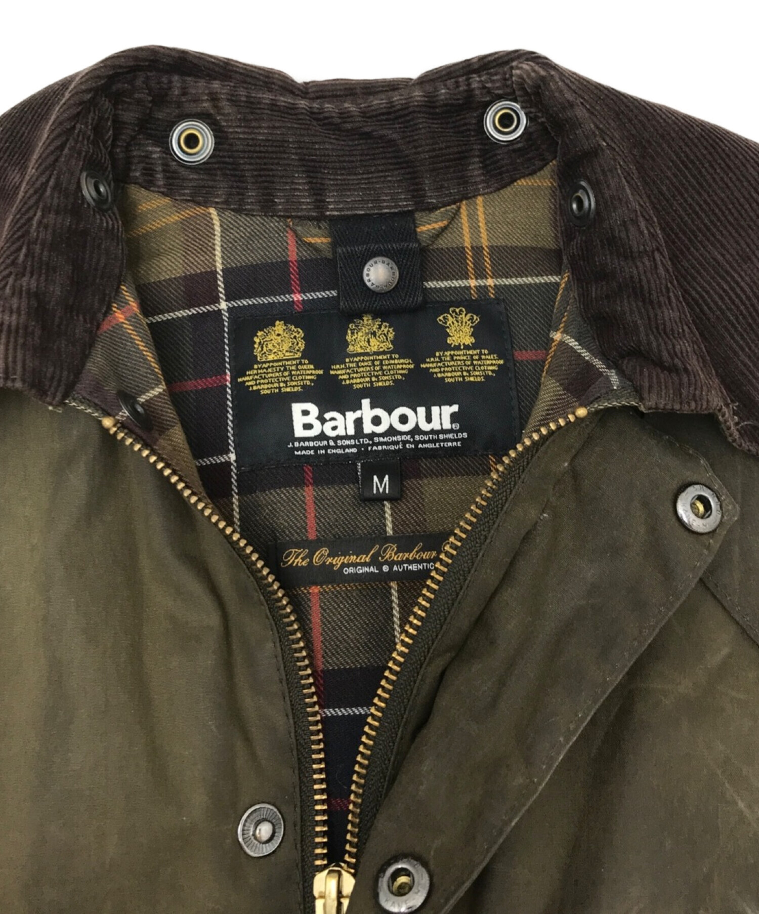 中古・古着通販】Barbour (バブアー) オイルドジャケット オリーブ ...