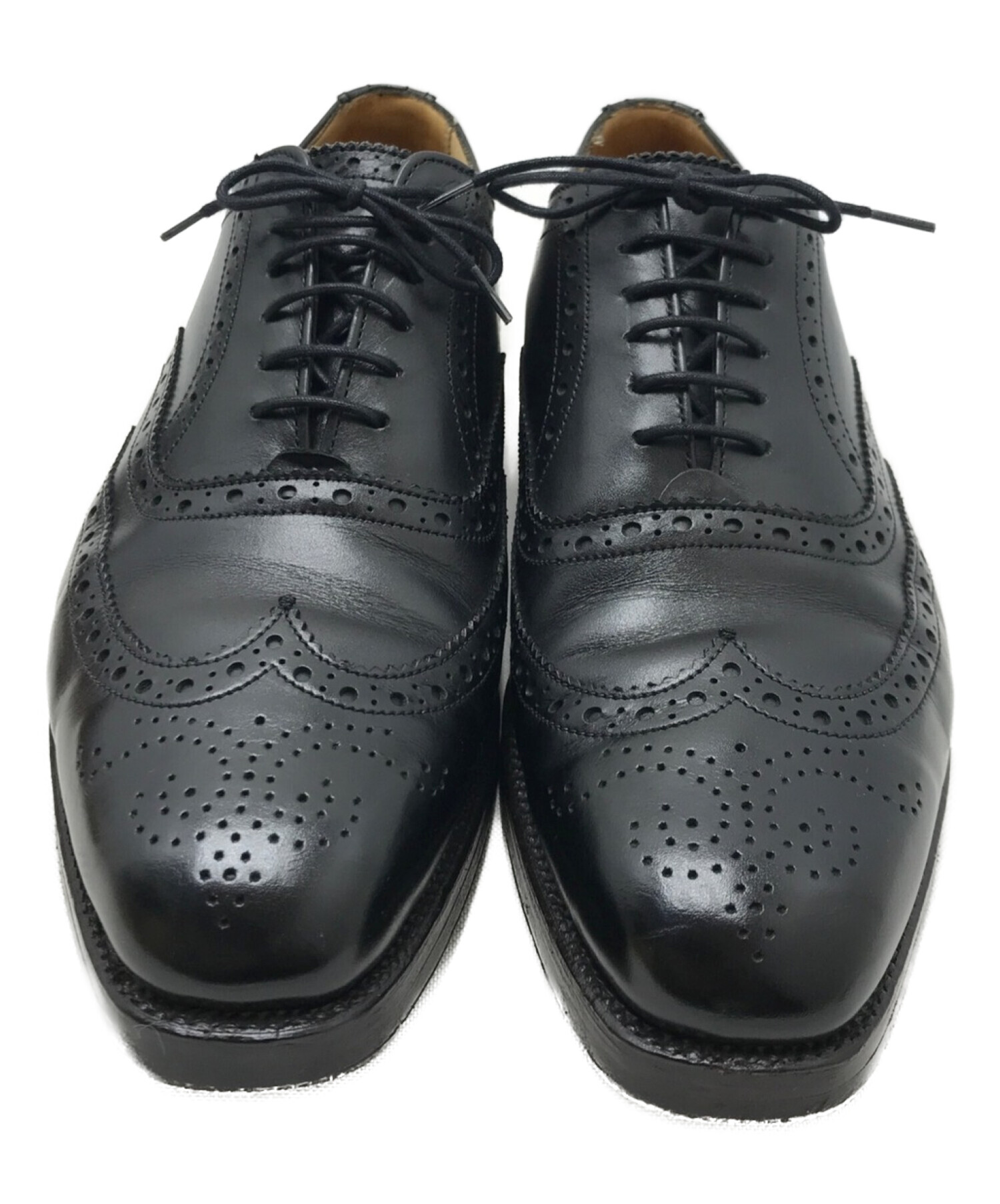 Tricker's (トリッカーズ) ウィングチップシューズ ブラック サイズ:8