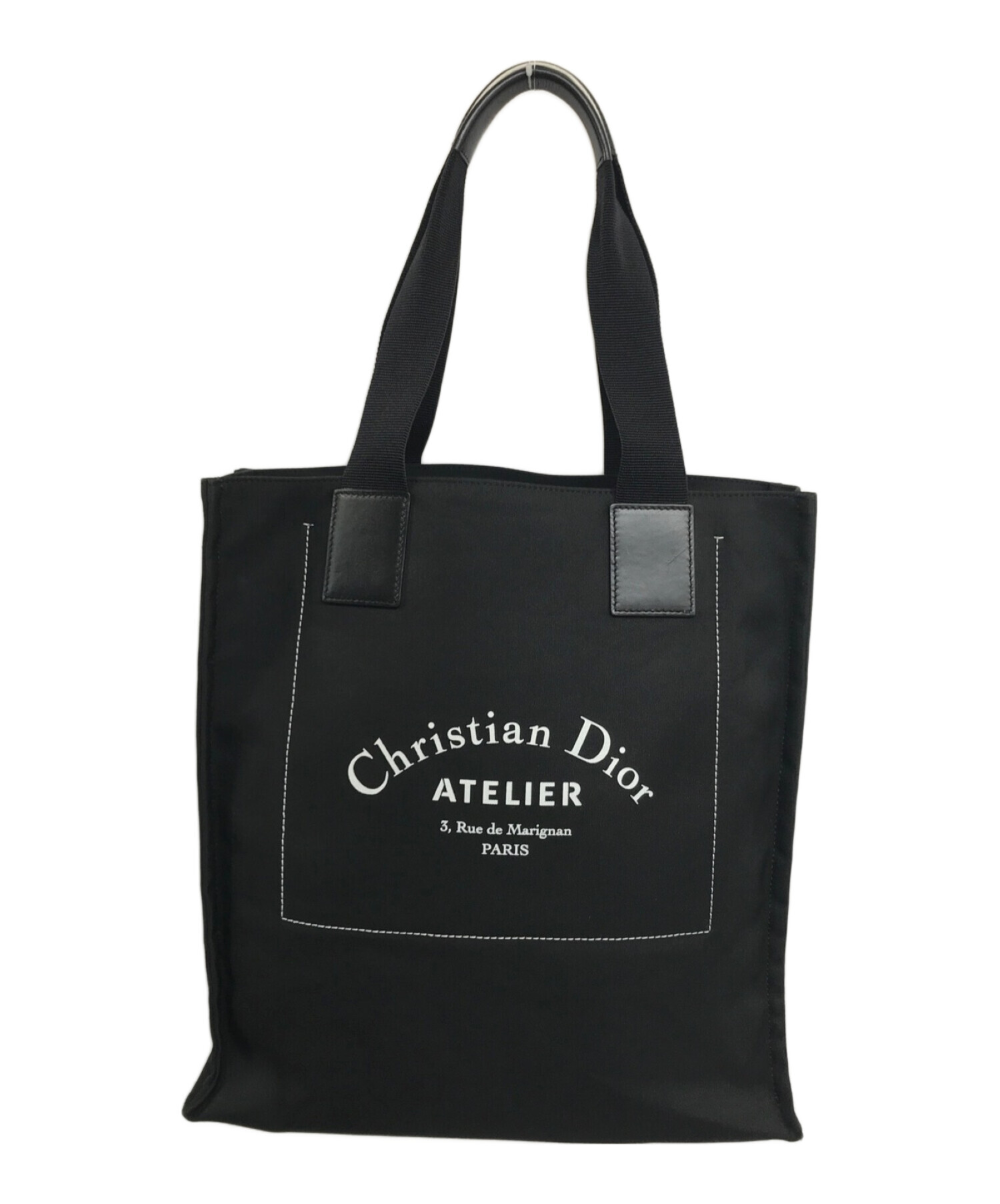 Christian Dior (クリスチャン ディオール) アトリエ トートバッグ ロゴ トートバッグ dior homme atelier  27-BO-O1638 ブラック