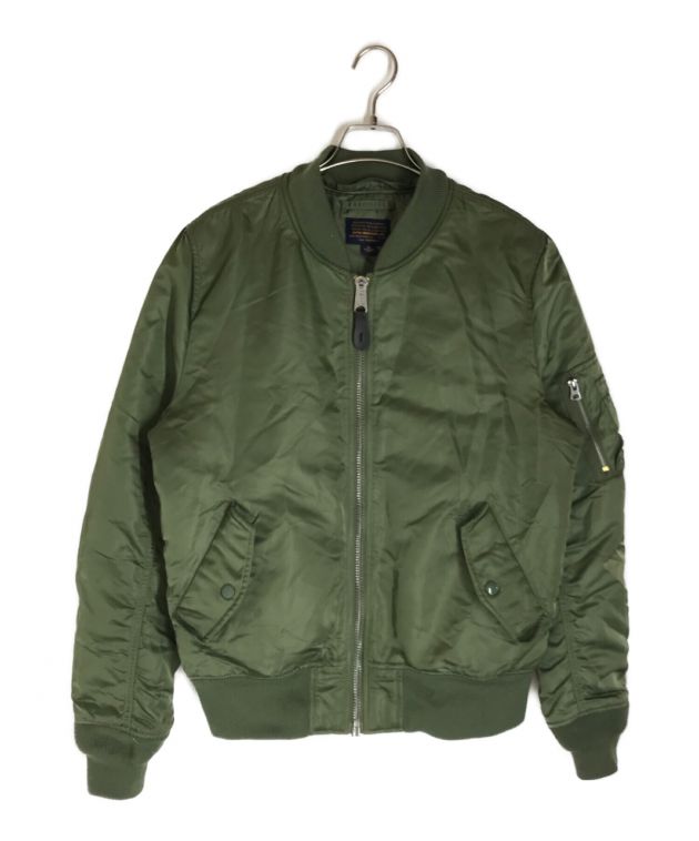 中古・古着通販】ALPHA INDUSTRIES × nano universe (アルファ×ナノ・ユニバース) 別注MA-1 カーキ  サイズ:M｜ブランド・古着通販 トレファク公式【TREFAC FASHION】スマホサイト