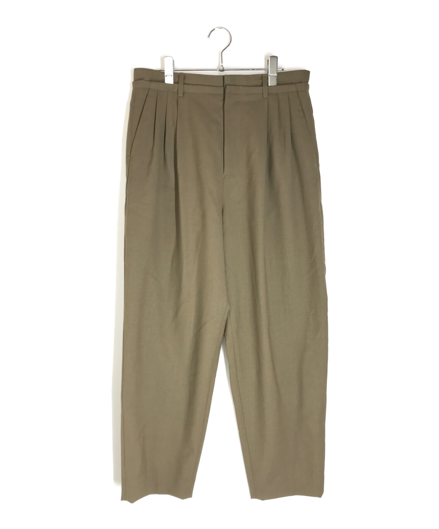 QUWAGI (クワギ) QG 3P Tapered Pants ベージュ サイズ:40