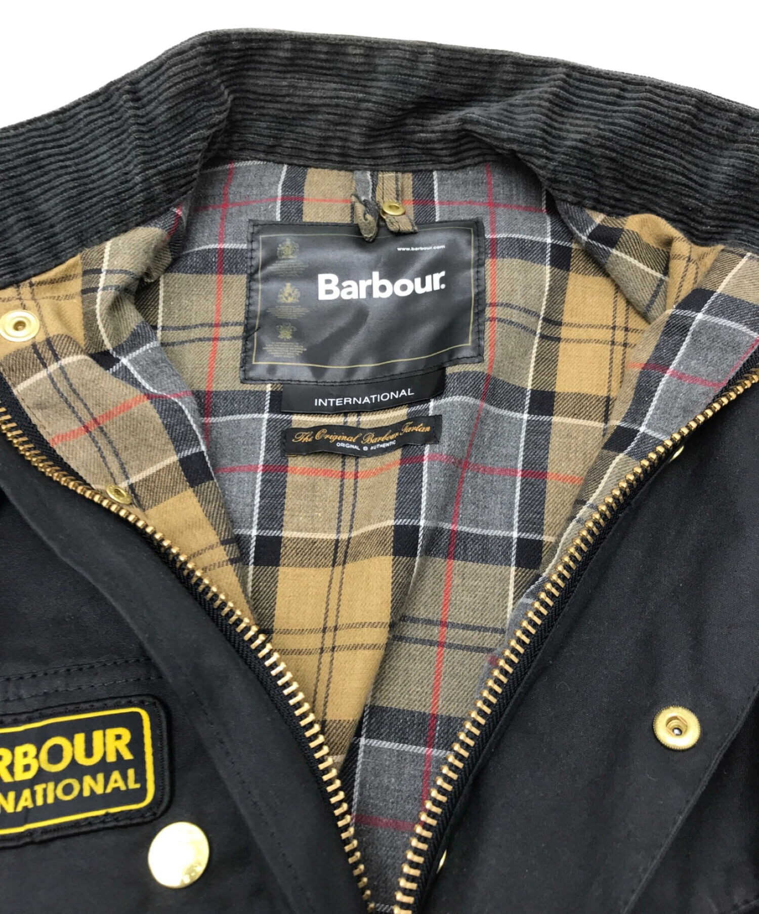 Barbour (バブアー) インターナショナル ワックス ジャケット ブラック サイズ:36