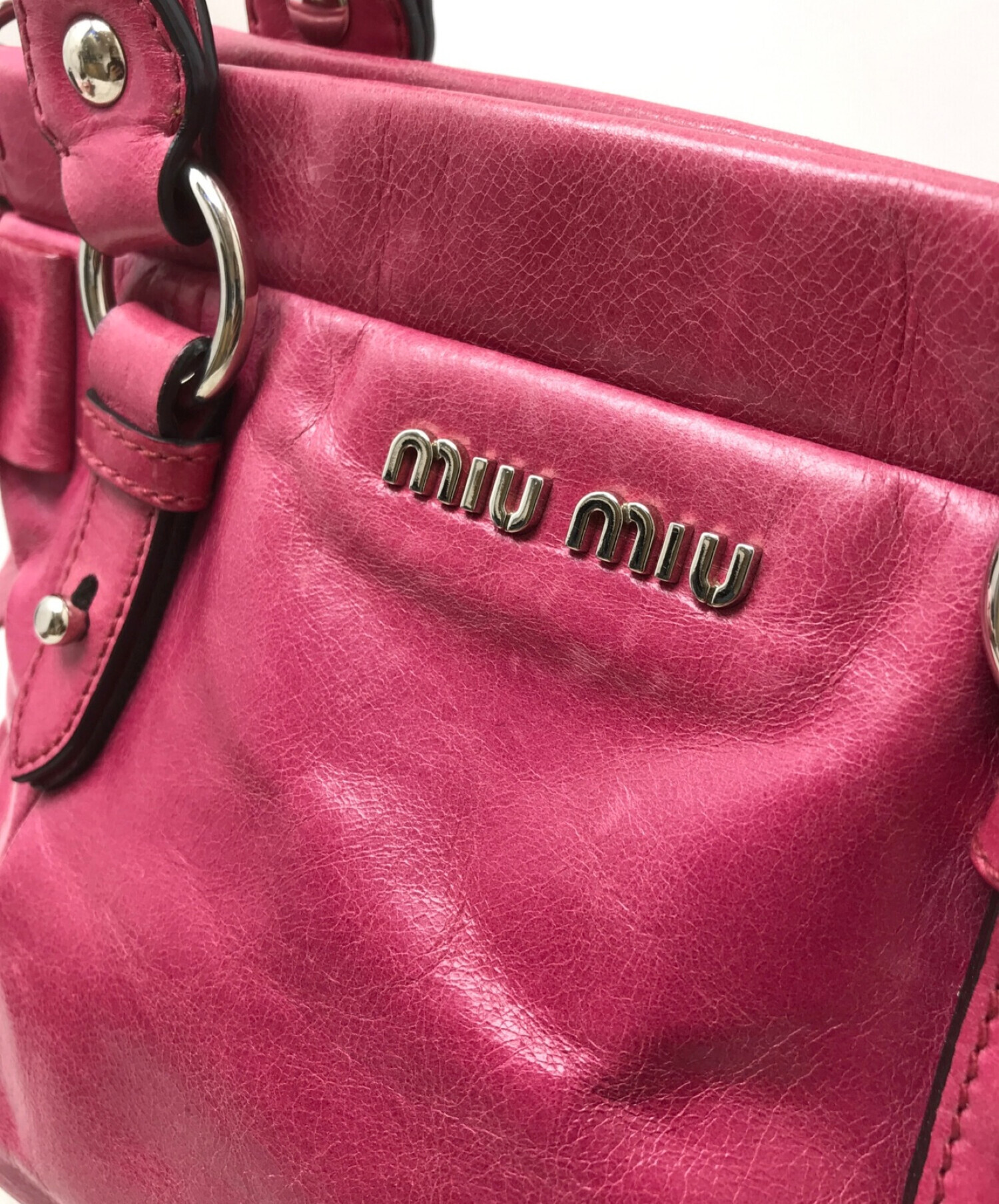 中古・古着通販】MIU MIU (ミュウミュウ) 2WAYショルダーバッグ ...