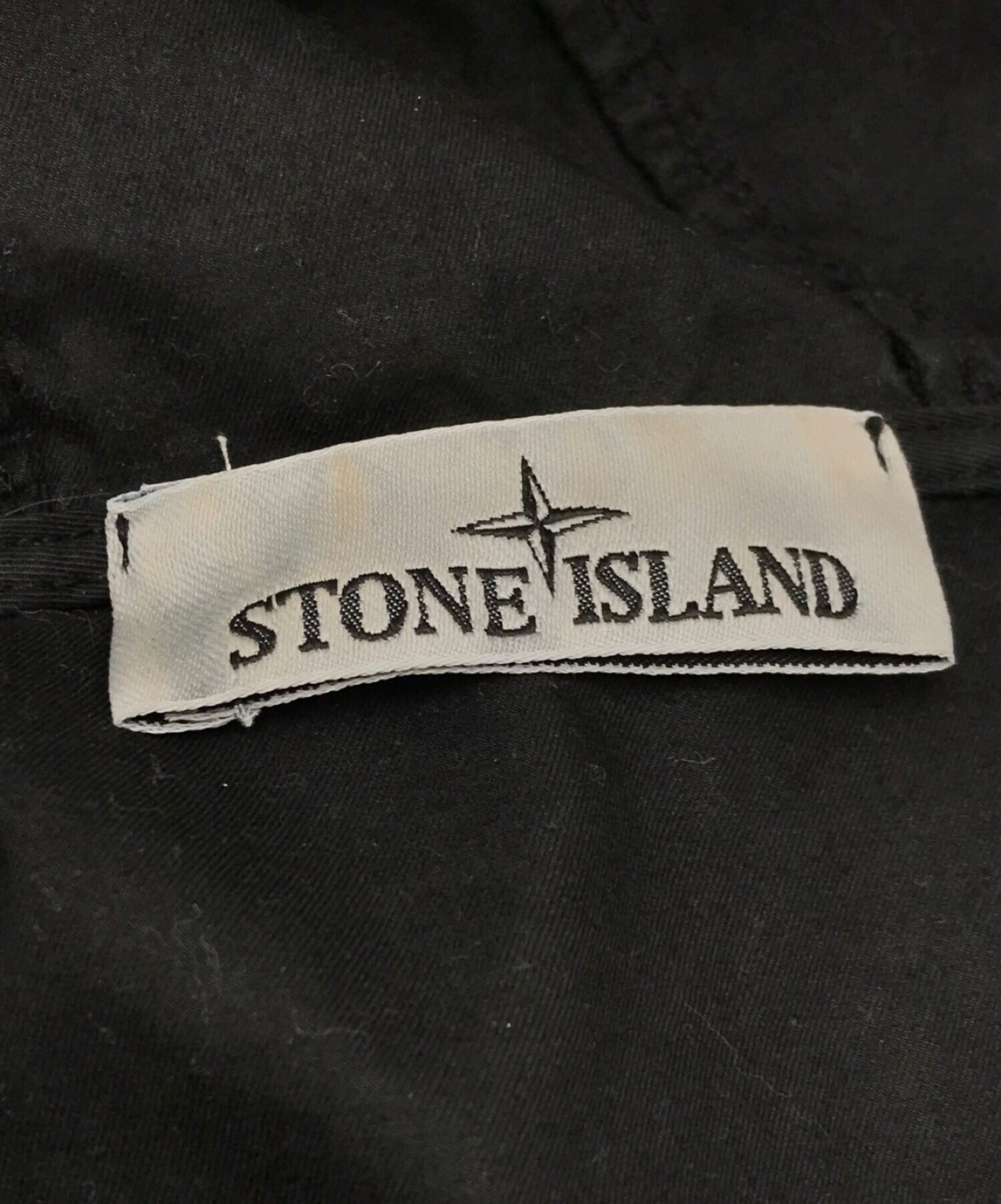 STONE ISLAND (ストーンアイランド) スーピマコットンストレッチツイルフーデッドブルゾン ブラック サイズ:M