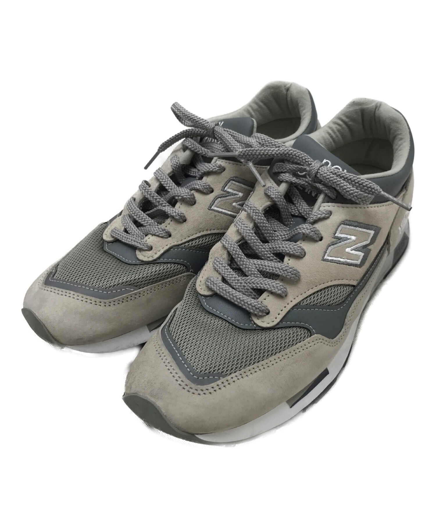 NEW BALANCE (ニューバランス) ローカットスニーカー ベージュ×グレー サイズ:UK9 1/2