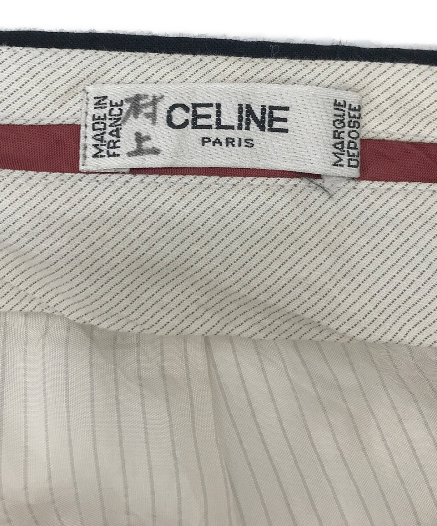 中古・古着通販】OLD CELINE (セリーヌ) 古着ワイドセンタープレスパンツ ネイビー  サイズ:表記無し（実寸サイズをご参考下さい）｜ブランド・古着通販 トレファク公式【TREFAC FASHION】スマホサイト