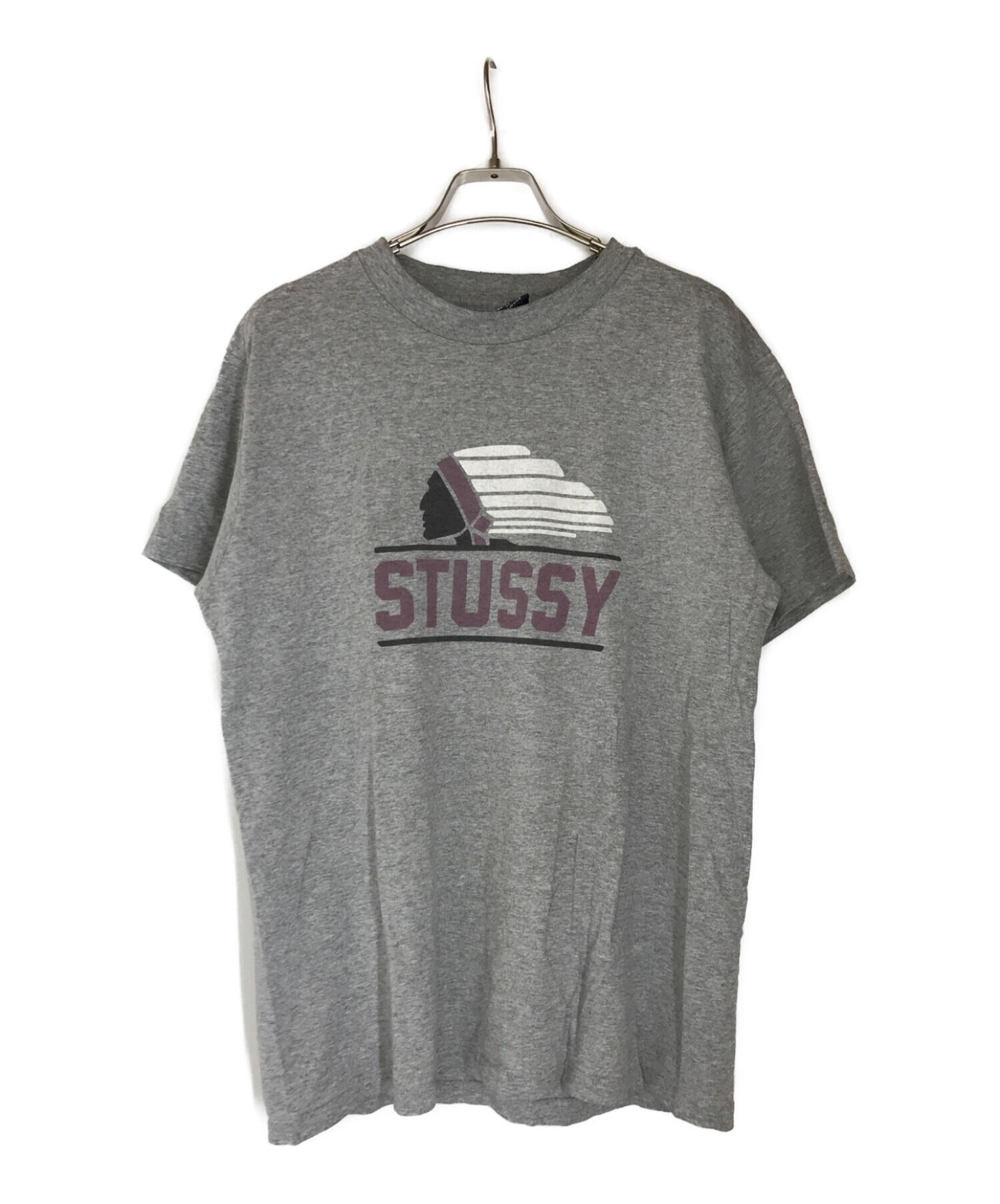 stussy ステューシー Tシャツ 90s Mサイズ グレー USA製-