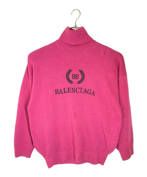 balenciaga【公式入荷無し】BALENCIAGA バレンシアガ ハイネック刺繍ニット 美品