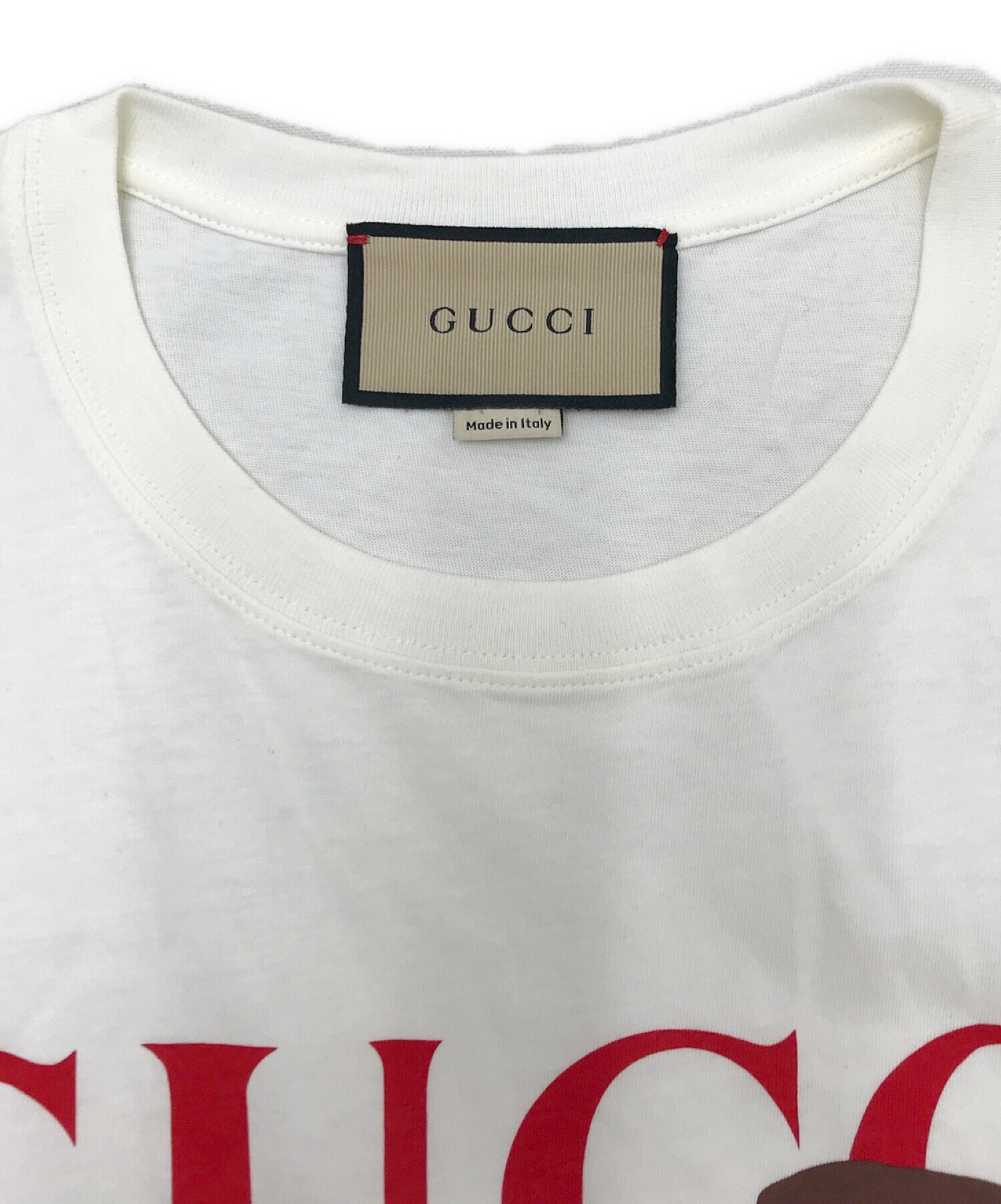 在庫大量 GUCCI グッチ Tシャツ・カットソー S アイボリー