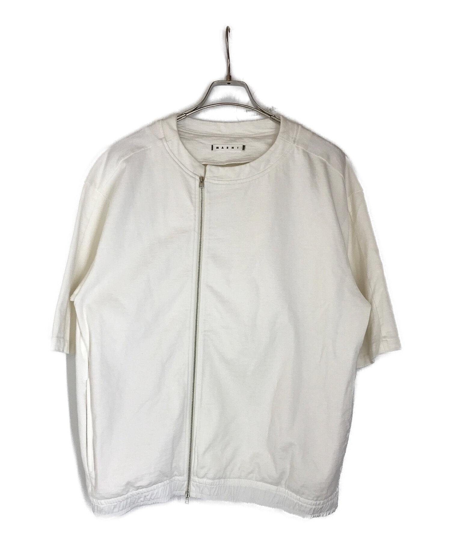 MARNI (マルニ) ショートスリーブライダースジャケット ホワイト サイズ:50