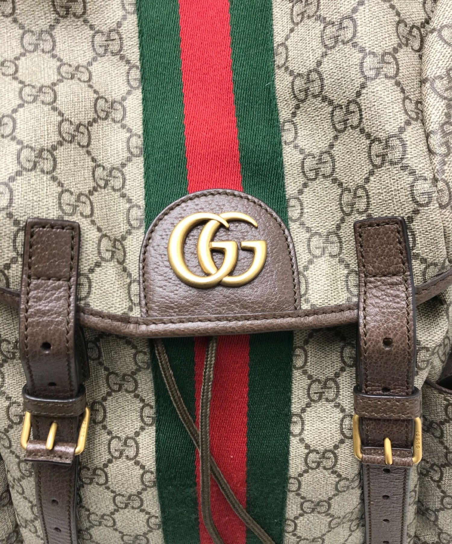 中古・古着通販】GUCCI (グッチ) GGミディアム バックパック ベージュ