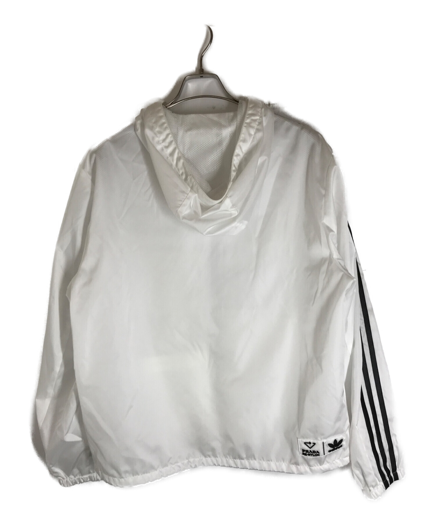 PRADA (プラダ) adidas Originals (アディダスオリジナル) A+P HOOD JAKET ホワイト×ブラック サイズ:L