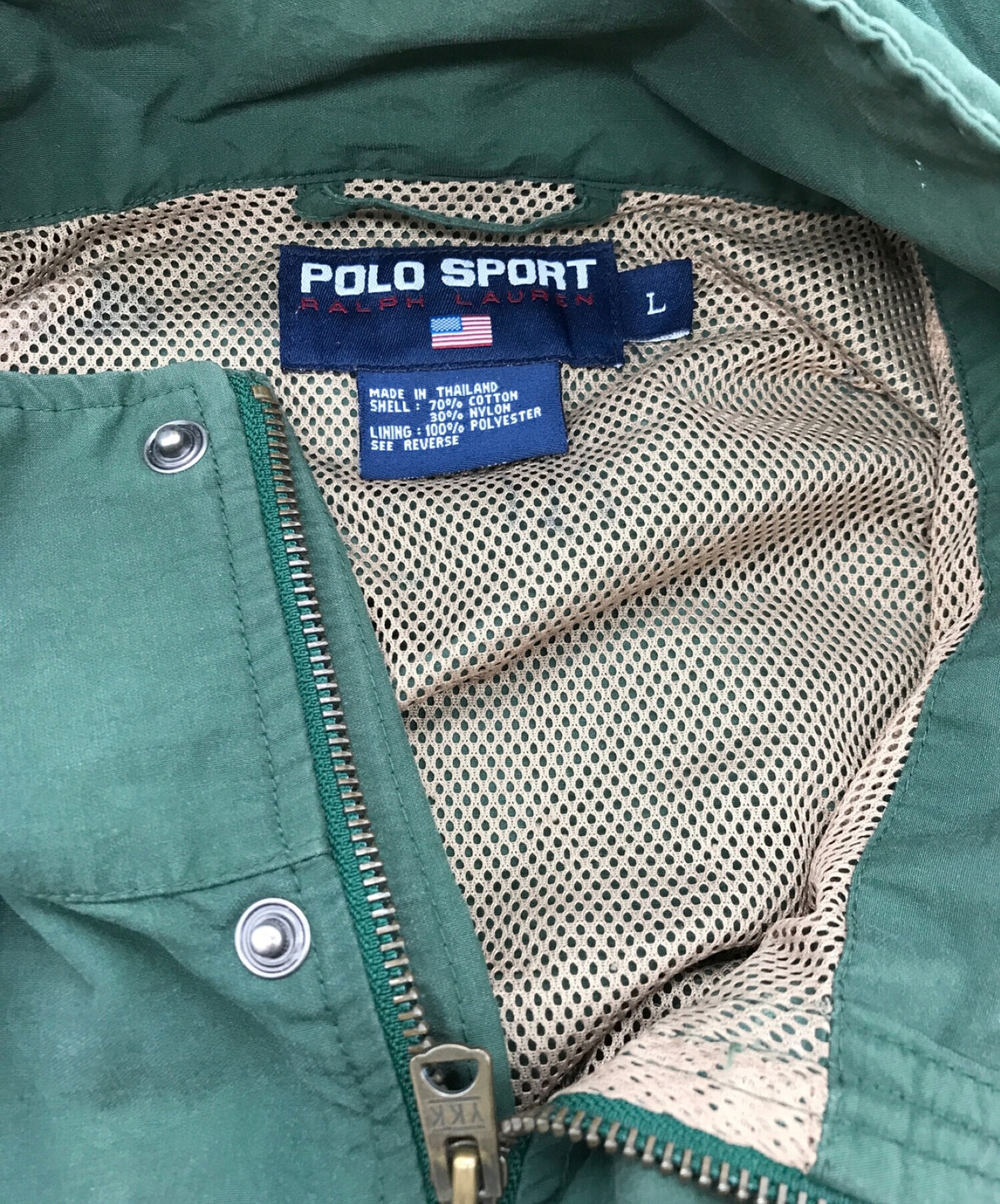 POLO SPORT (ポロスポーツ) マウンテンパーカー グリーン サイズ:L