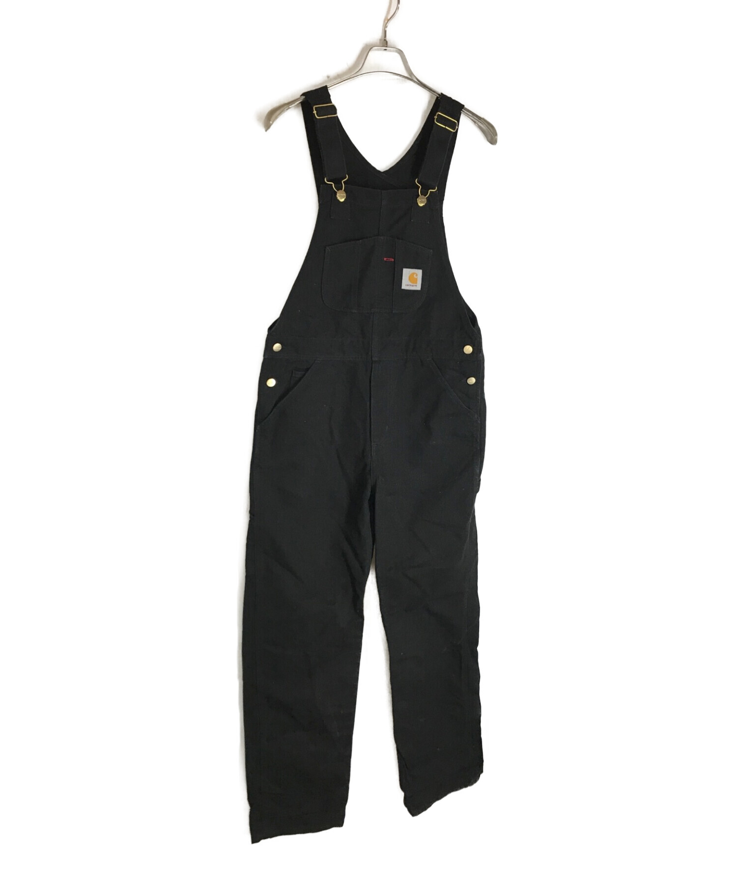 中古・古着通販】CarHartt (カーハート) BIB OVERALL ブラック サイズ:30｜ブランド・古着通販 トレファク公式【TREFAC  FASHION】スマホサイト