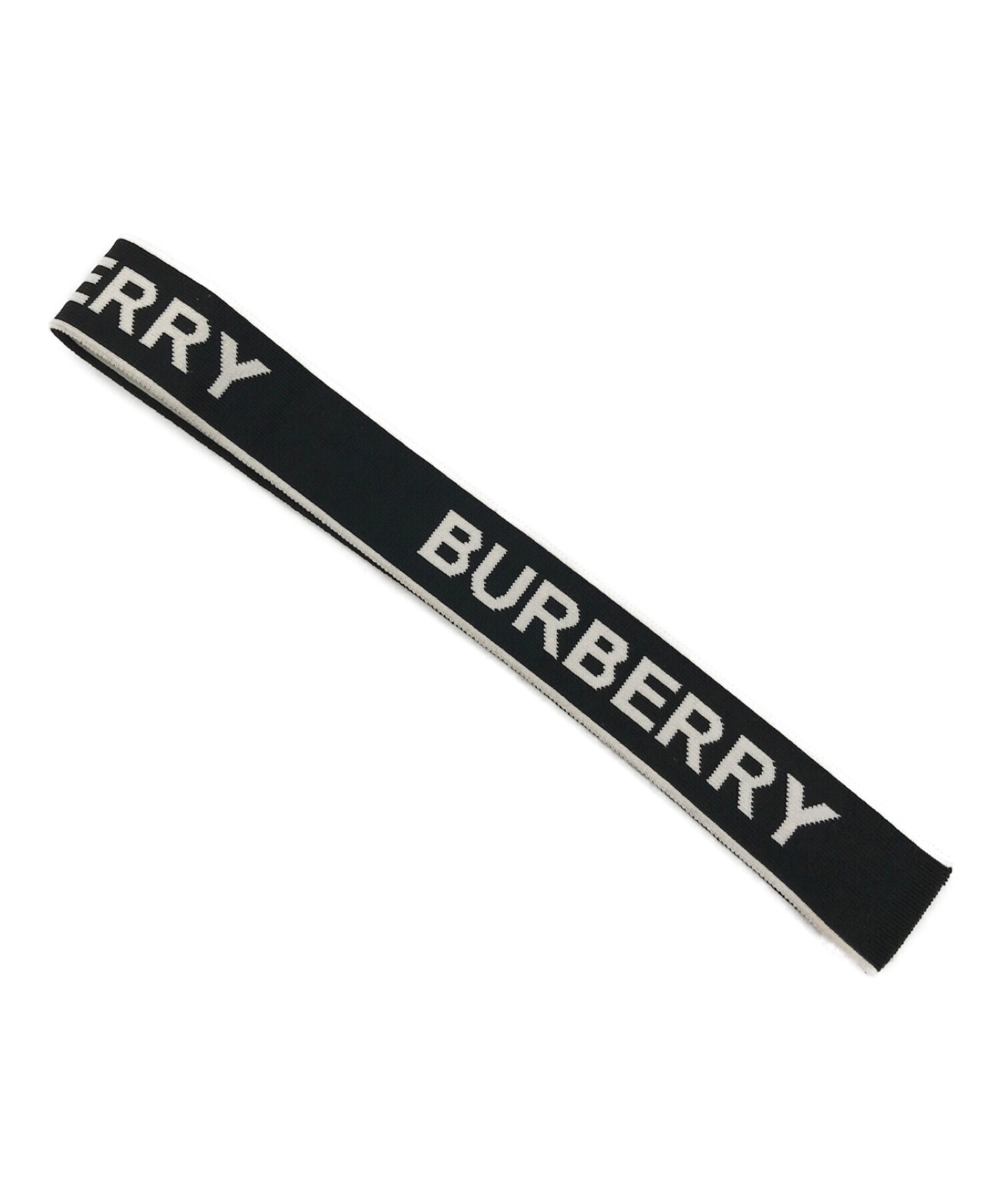 中古・古着通販】BURBERRY (バーバリー) ロゴジャガードヘッドバンド ホワイト×ブラック｜ブランド・古着通販 トレファク公式【TREFAC  FASHION】スマホサイト