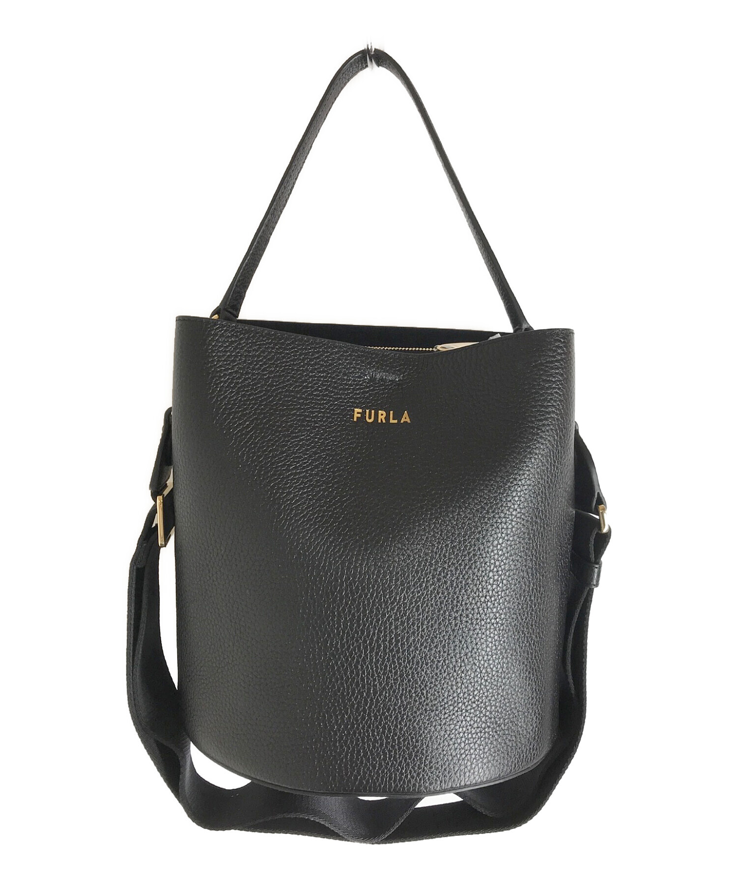 中古・古着通販】FURLA (フルラ) danae bucket bag ブラック｜ブランド